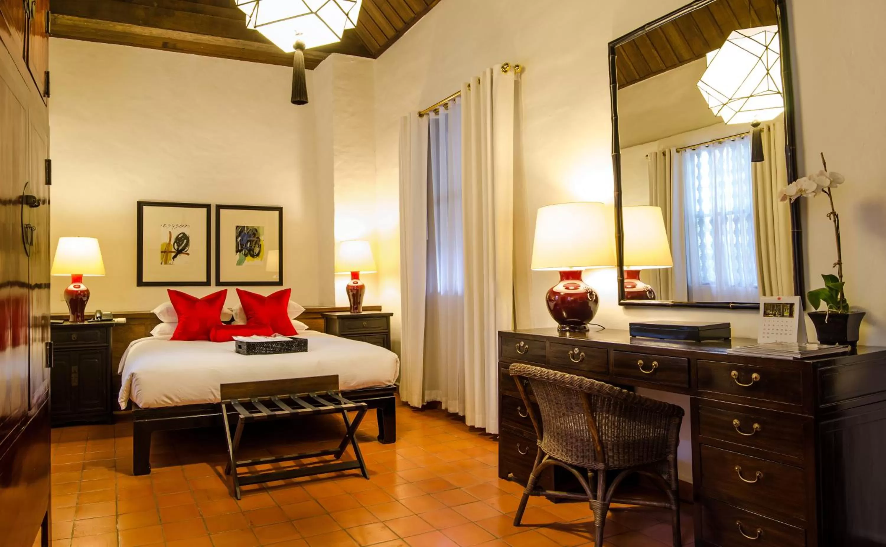 Bed in Rachamankha Hotel