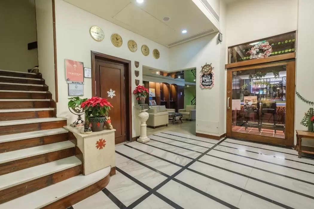 Lobby or reception in The Mayflower Hotel