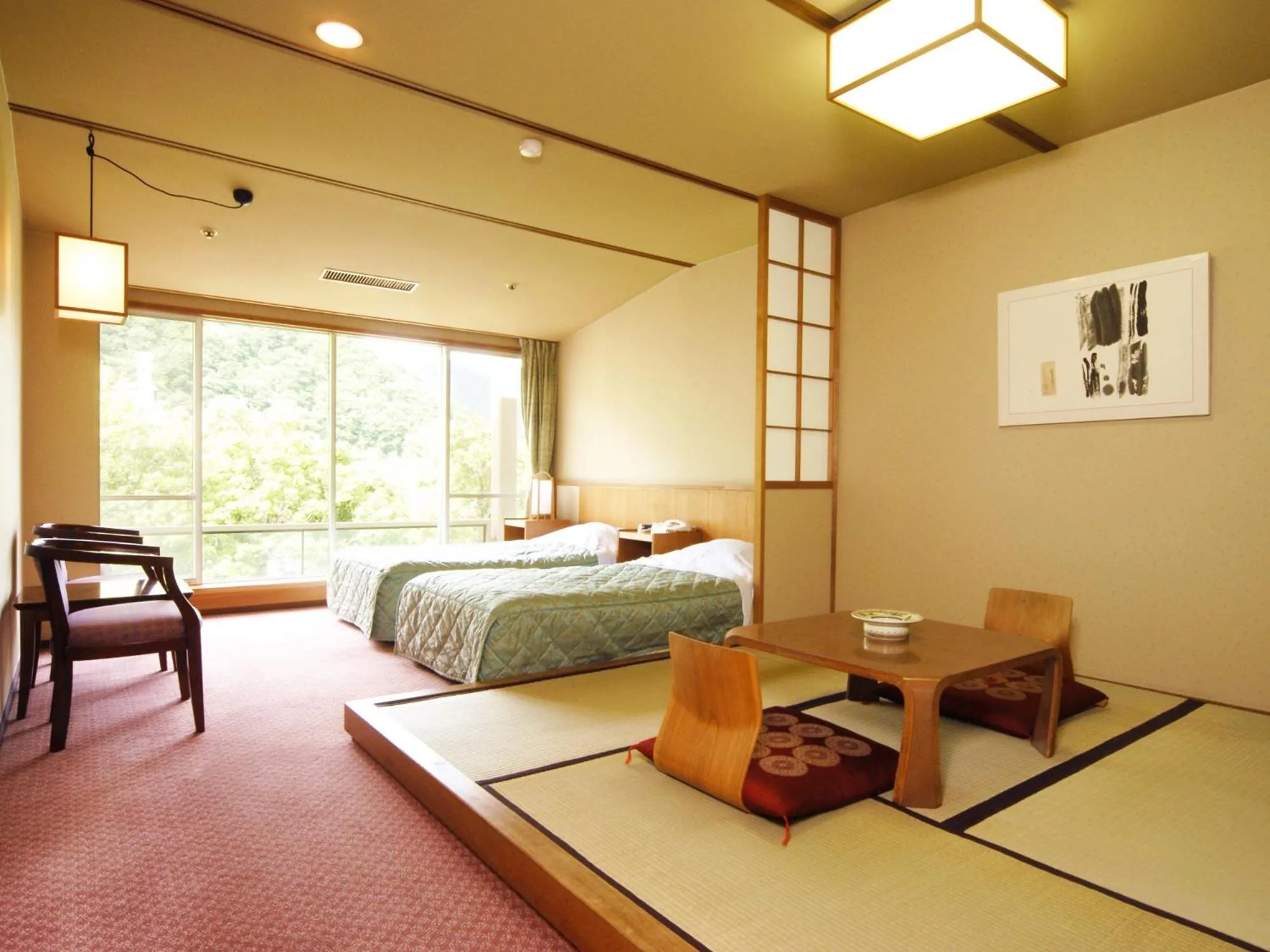 Twin Room with Tatami Area on Top Floor - Non-Smoking in jyozankei SHIKAnoYU