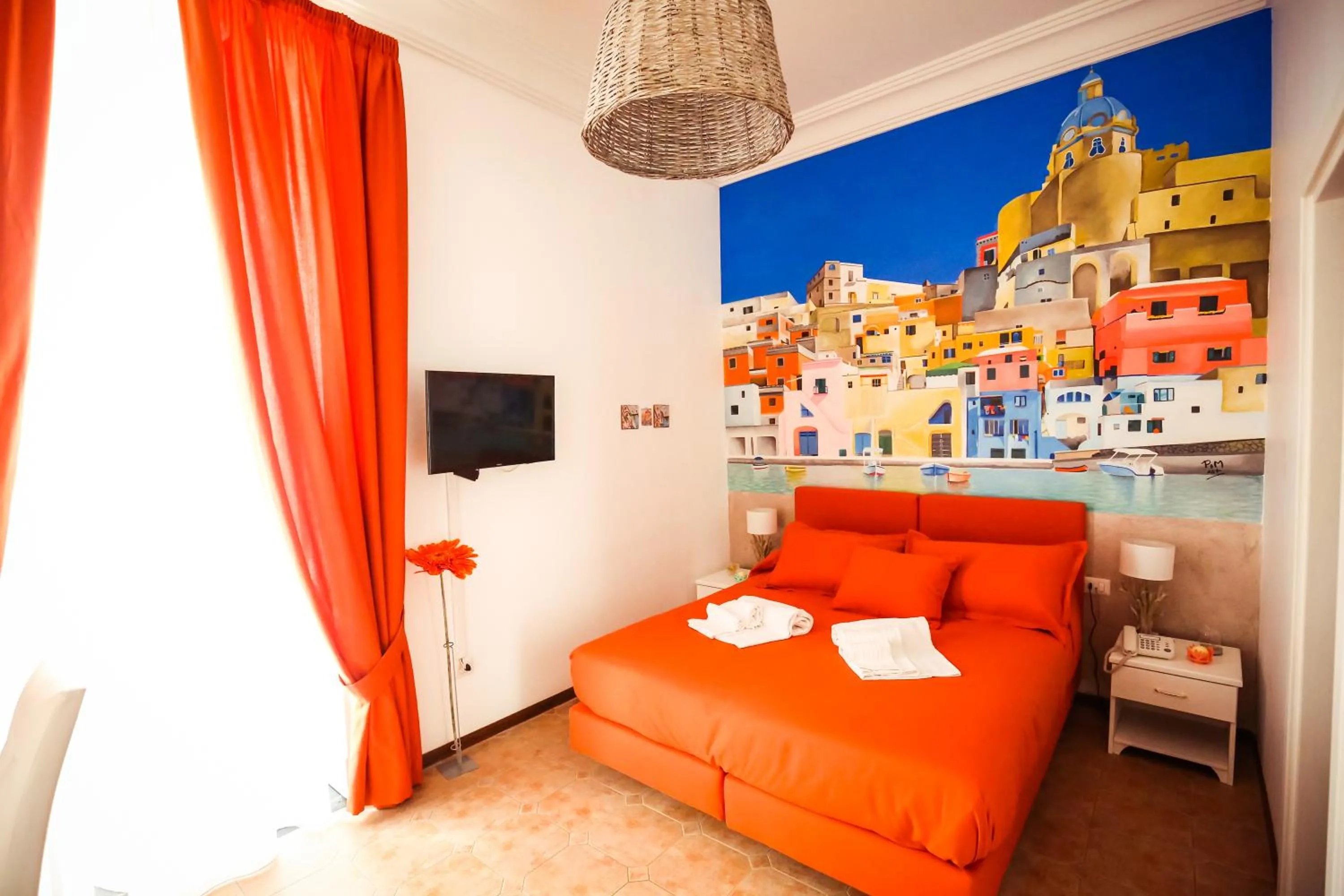 Bed in NapoliMia Boutique Hotel