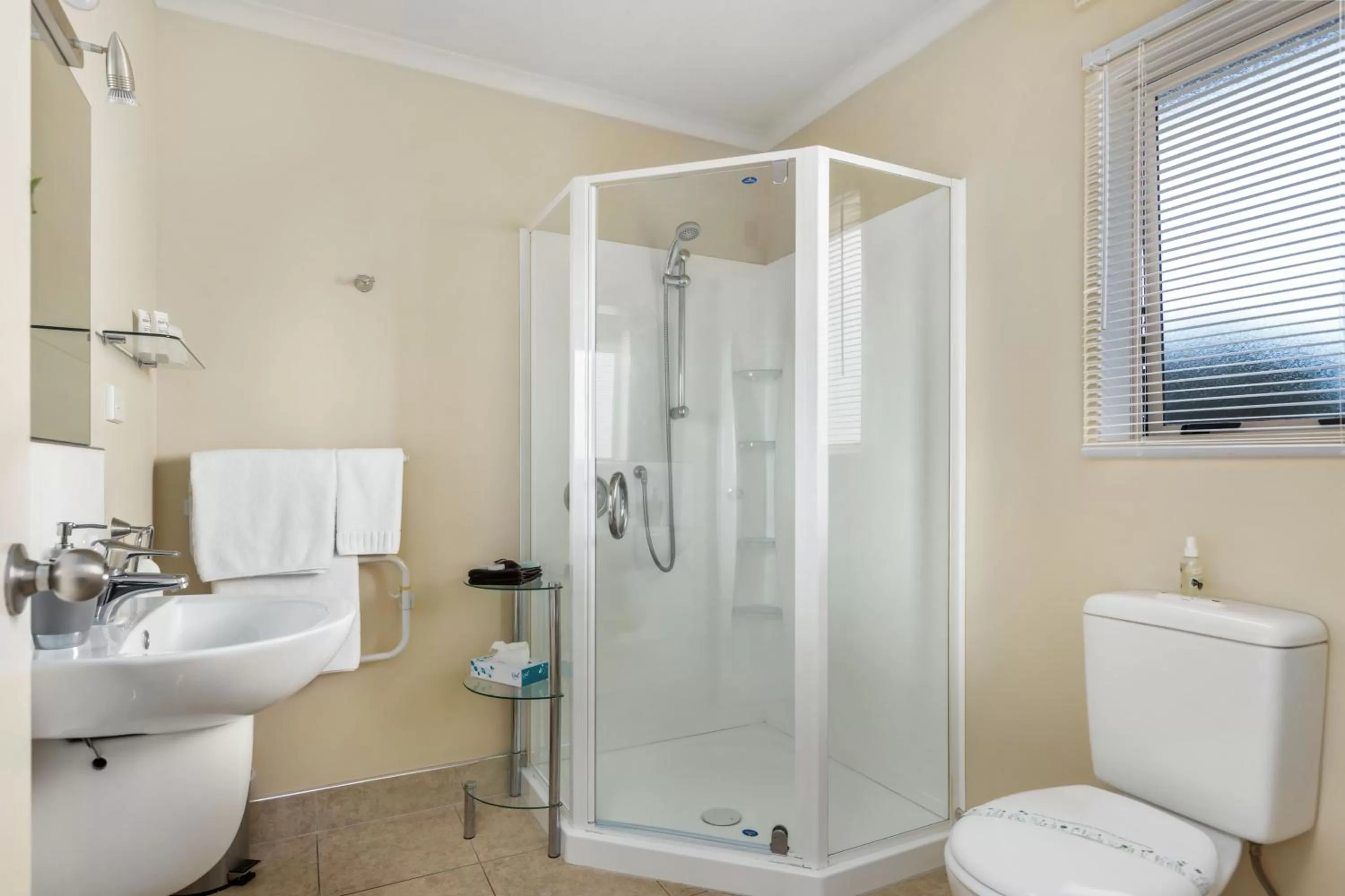 Shower, Bathroom in BK's Chardonnay Motor Lodge