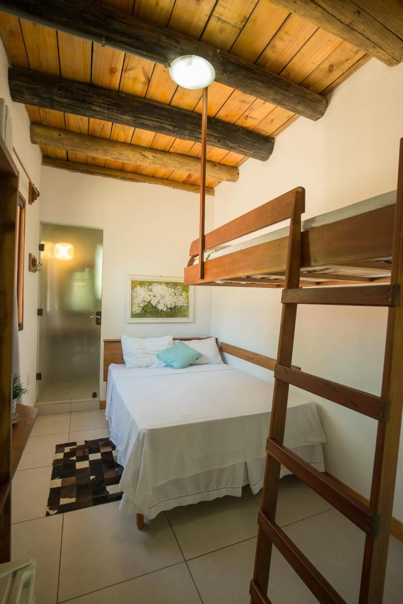 Bed in Hotel Chácara das Flores