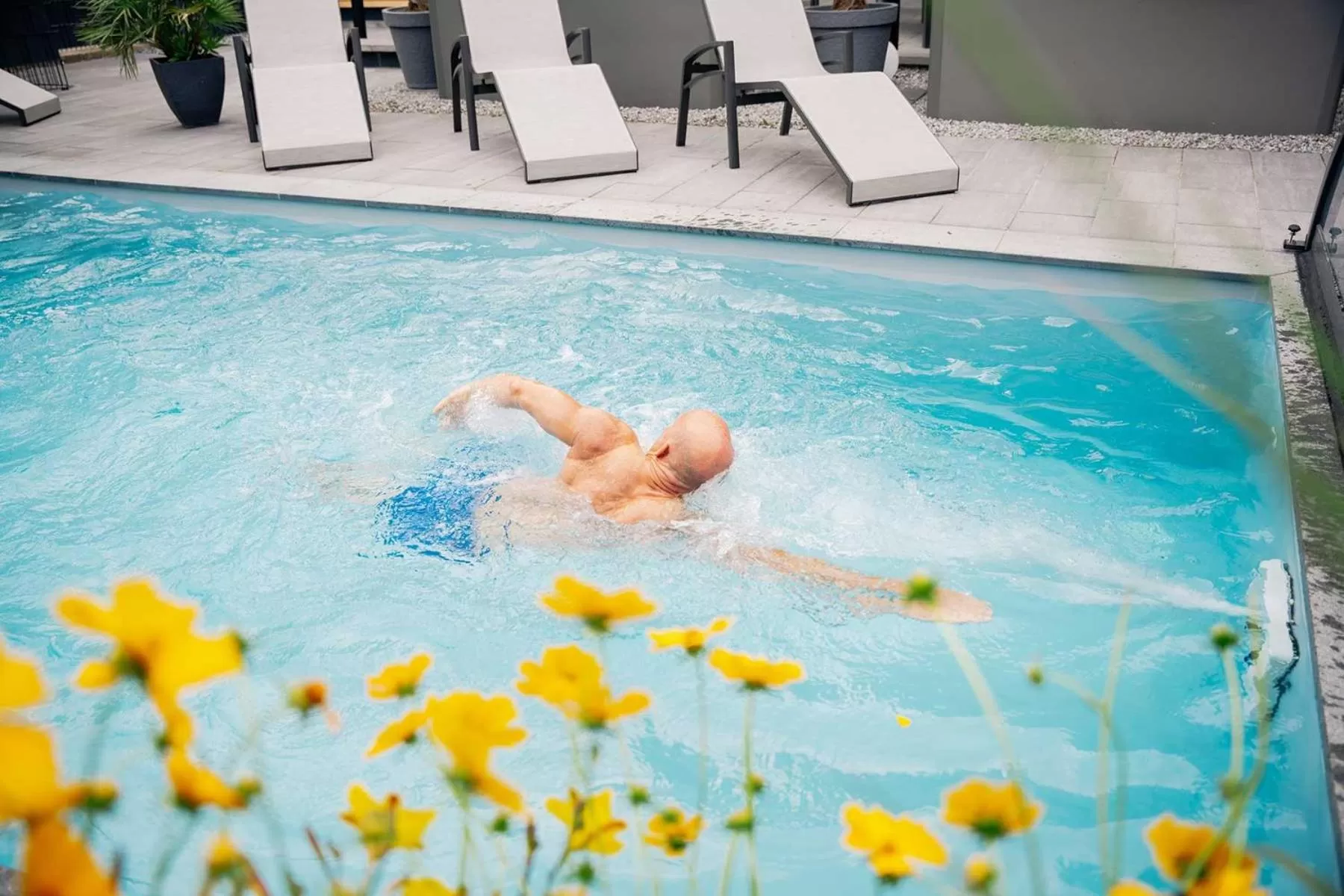 People, Swimming Pool in Hotel Park Cafe Reichl