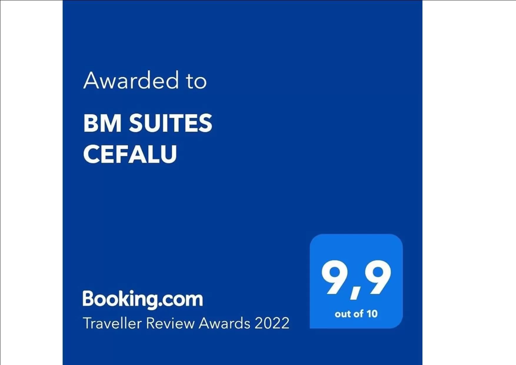 Certificate/Award in BM SUITES CEFALU