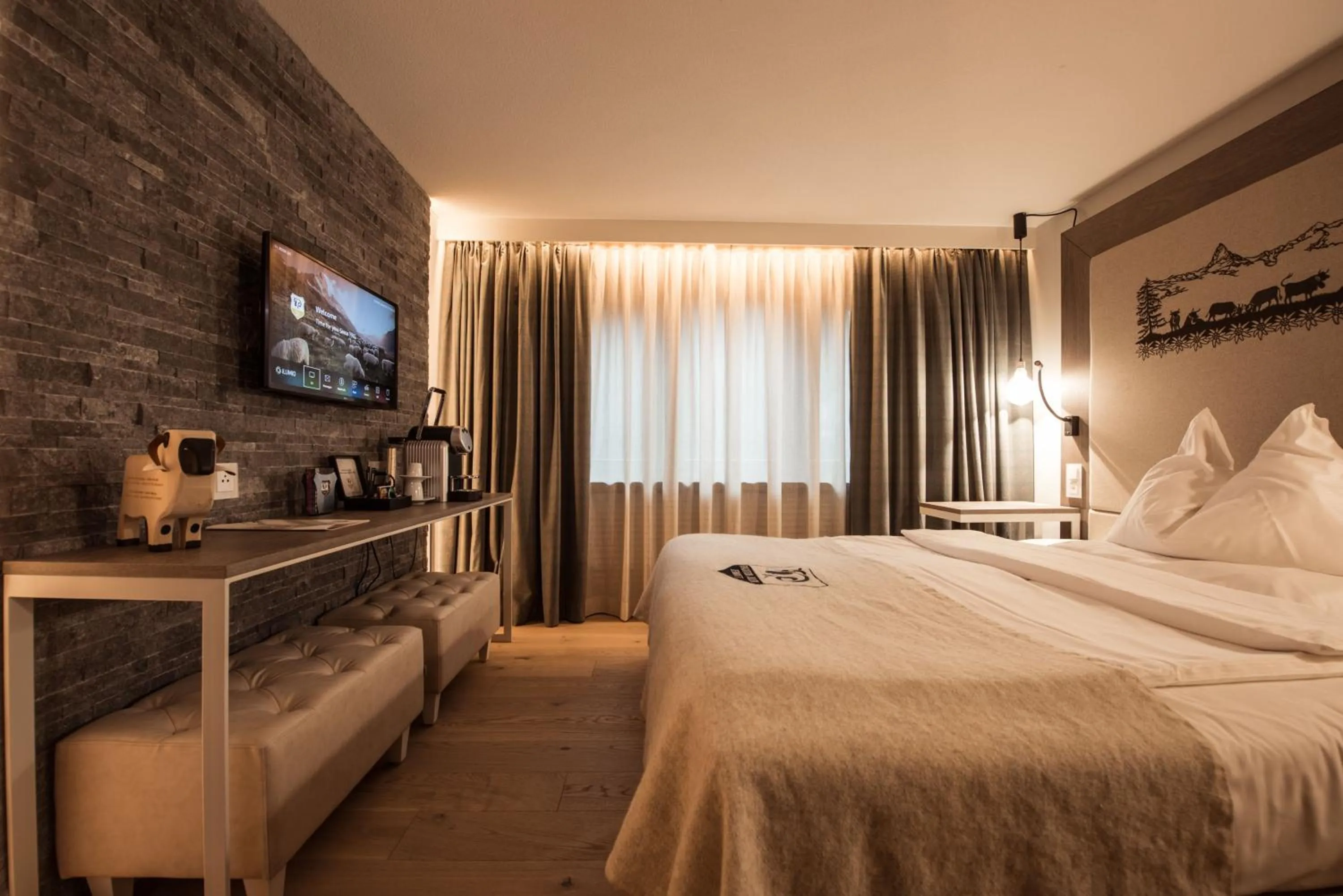 Bed in Hotel Daniela