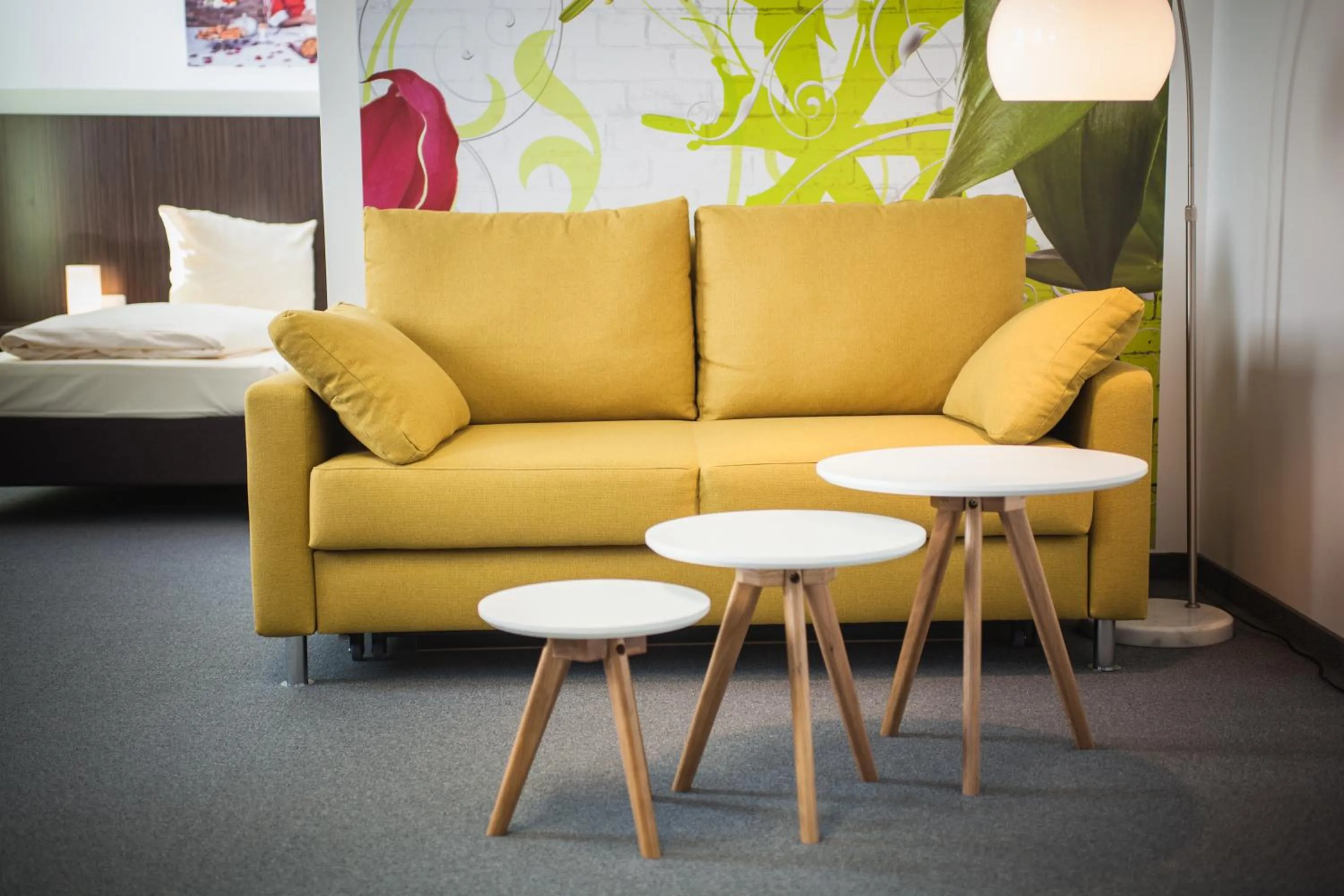 Seating area, Bed in GS Hotel