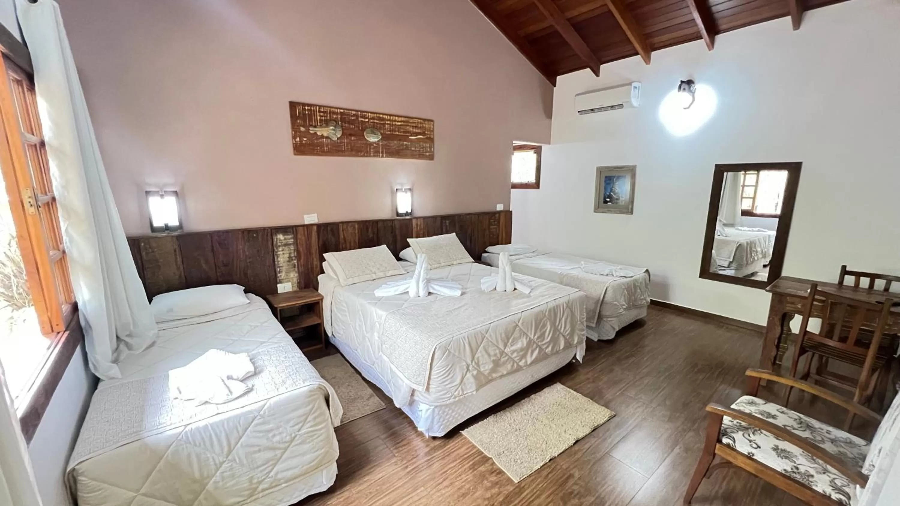 Bed in Hotel Cabanas