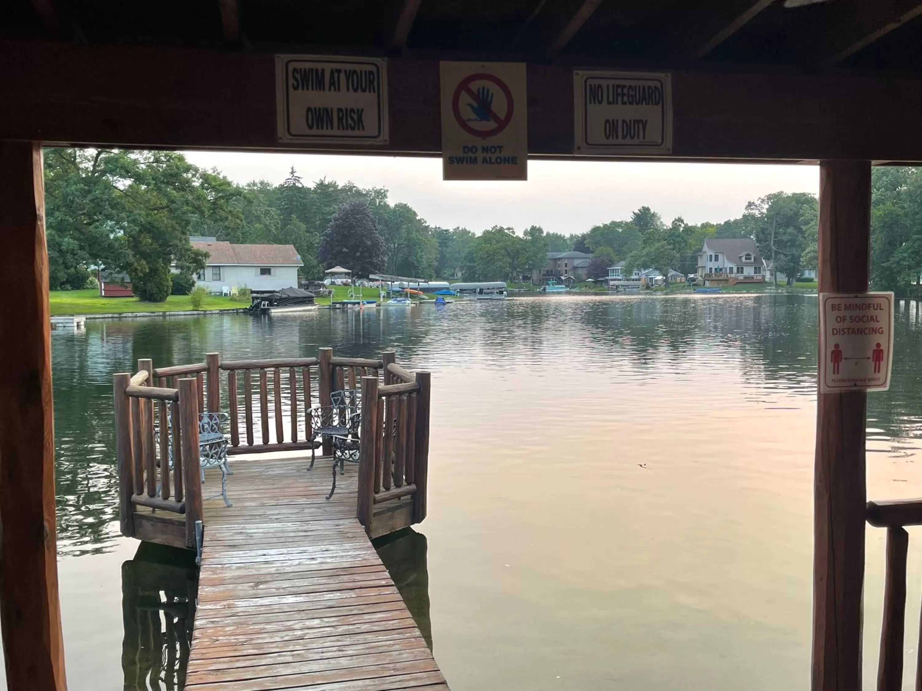 Lake view in Olde Mill Inn of Clarkston