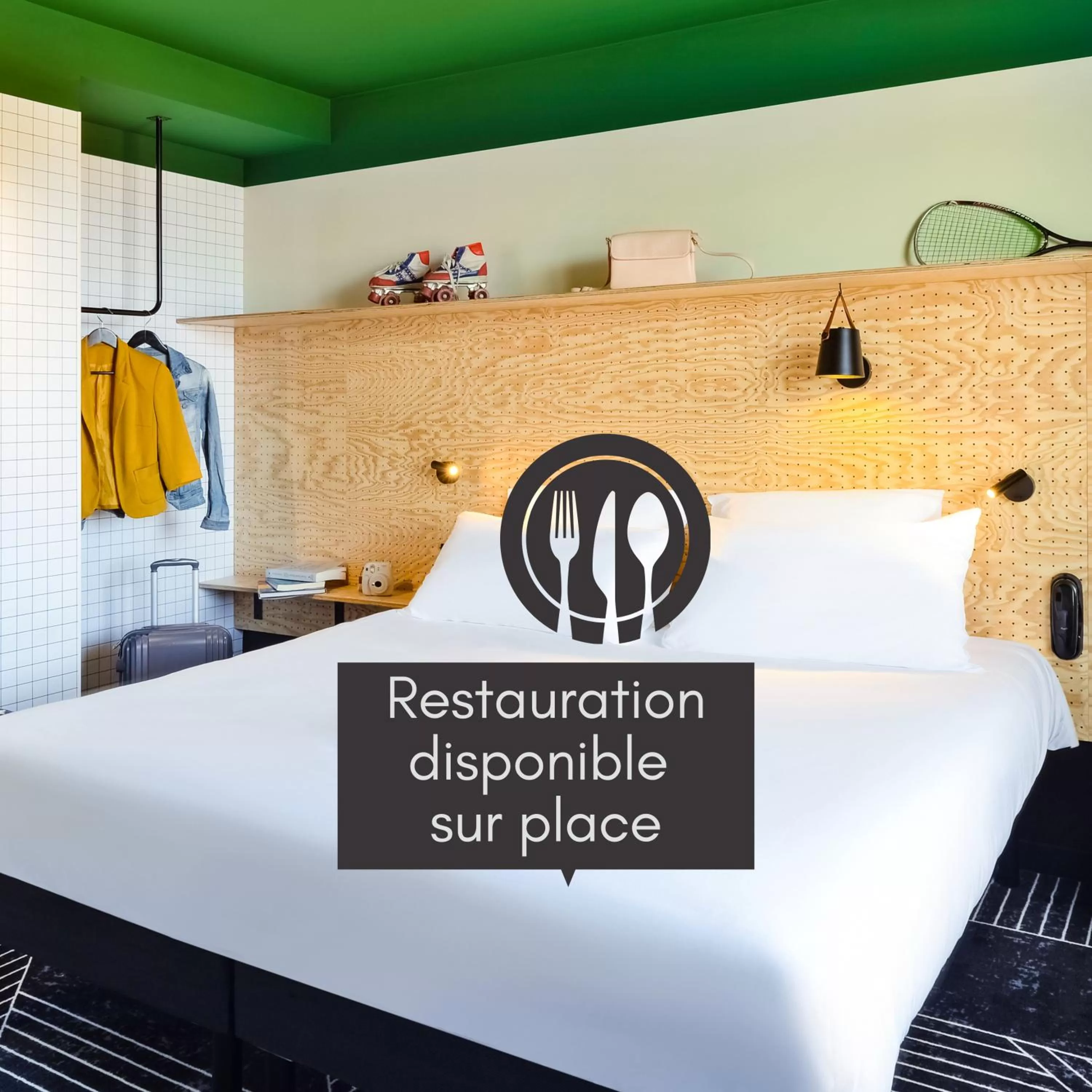 Meals, Bed in ibis Styles Lyon Meyzieu Arena Stadium