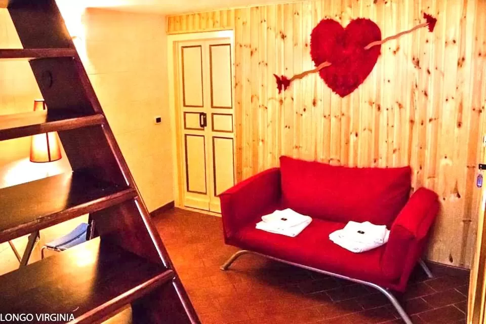 Seating area, Bed in B&B al centro storico