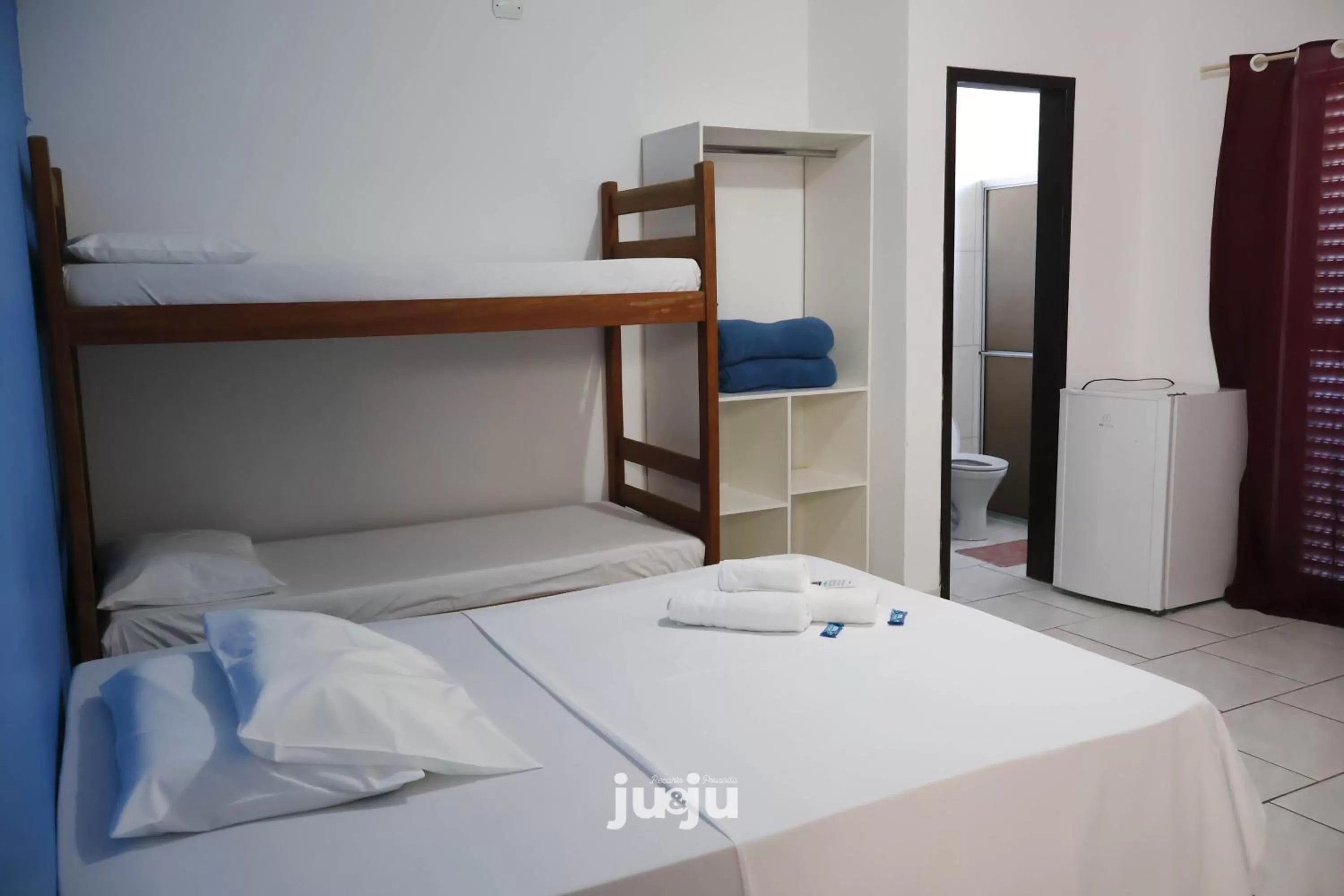 Bed in Pousada Ju&Ju à 400 mts DA PRAIA