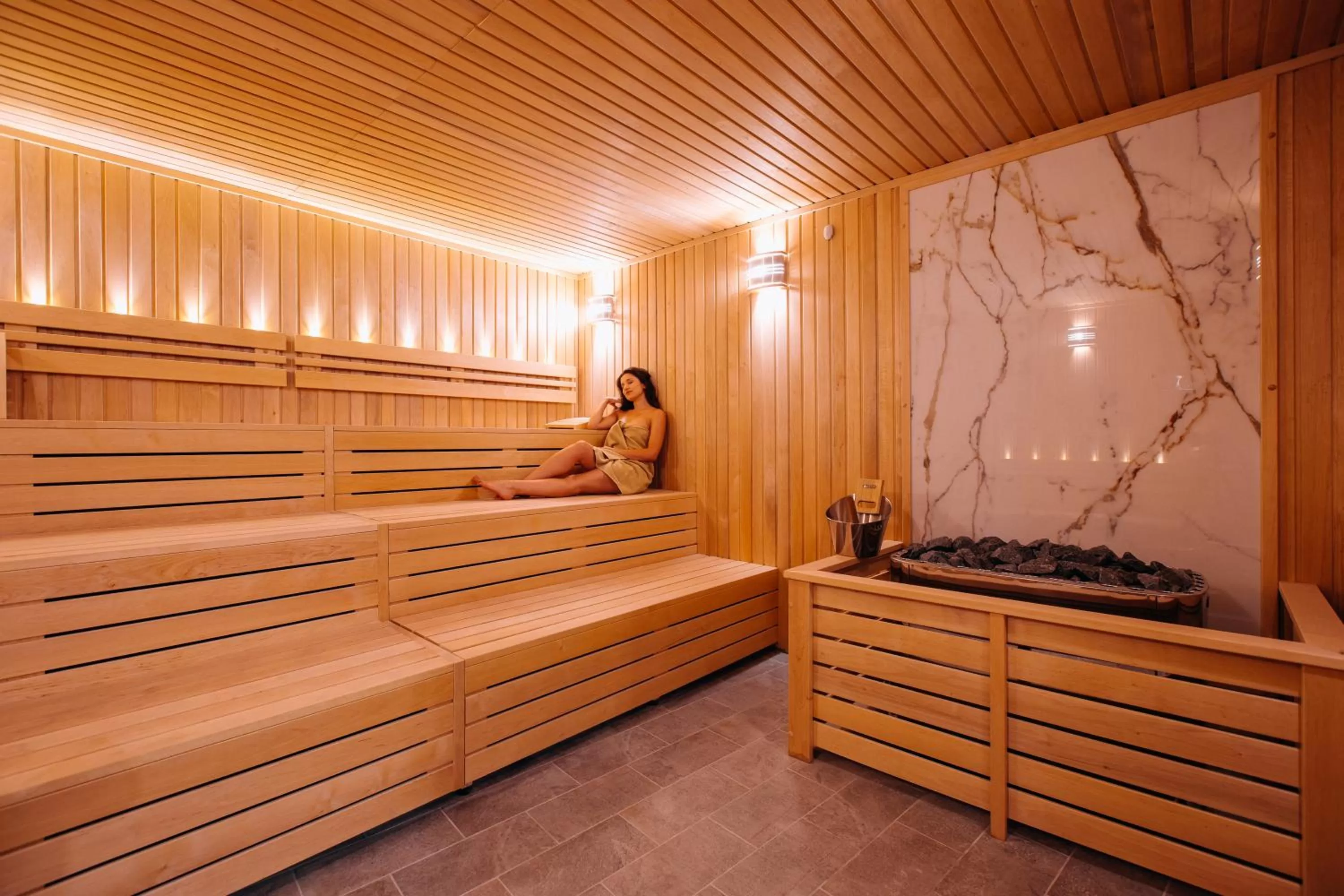 Sauna in HOTEL CRYSTAL WELLNESS & SPA superior