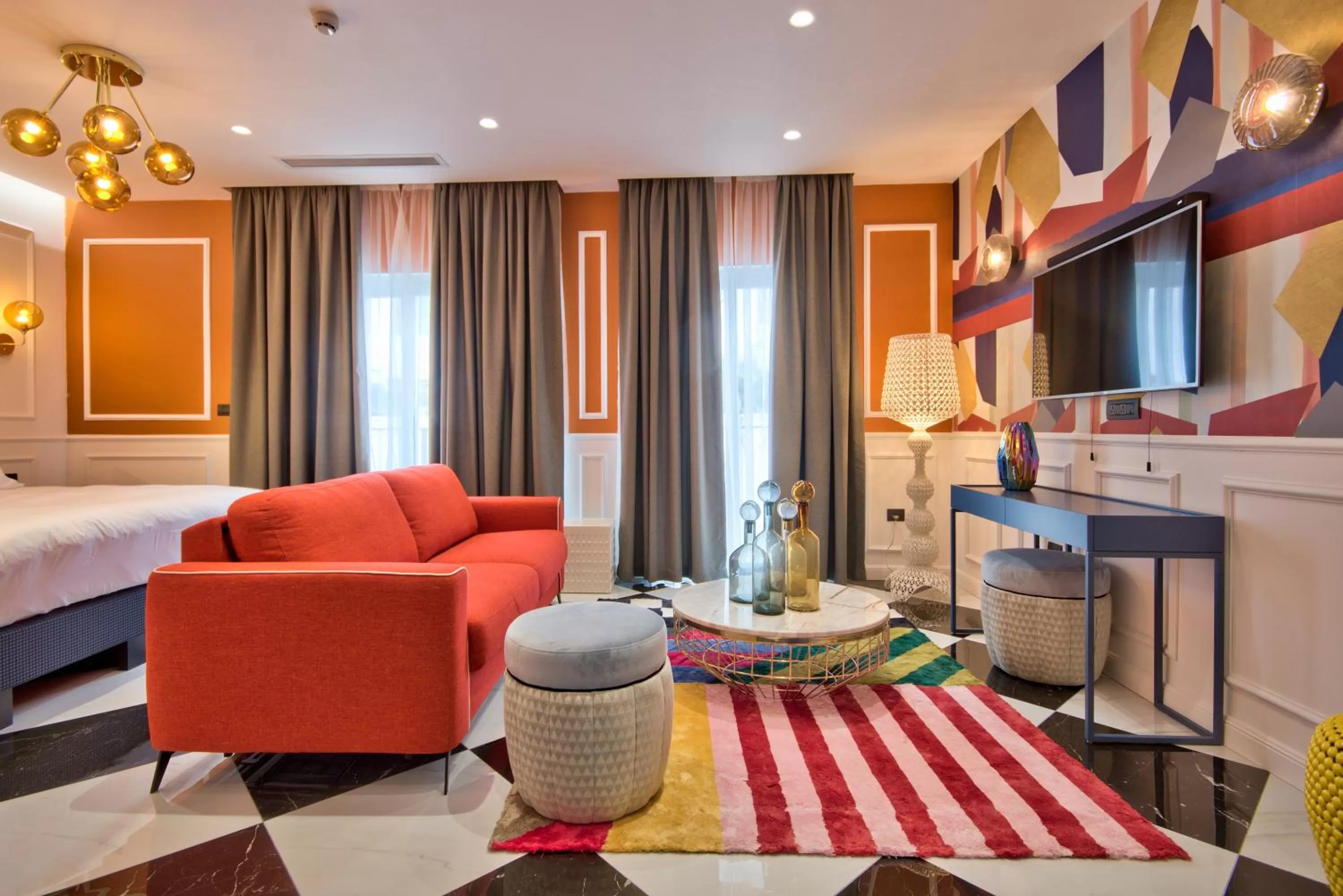 Seating area, Bed in HOLM Boutique & SPA - IK Collection