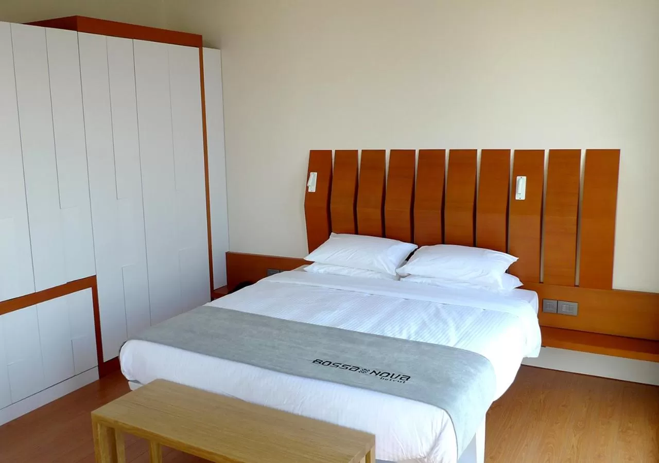 Bed in Bossa Nova Beirut Hotel