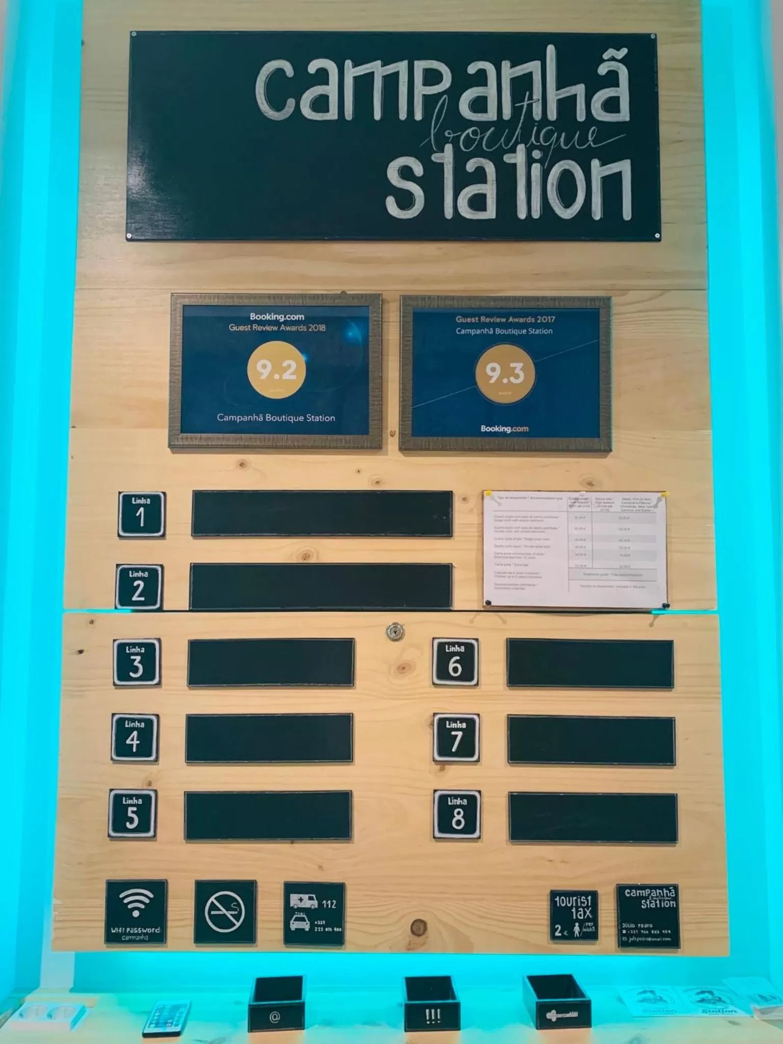 Logo/Certificate/Sign in Campanhã Boutique Station