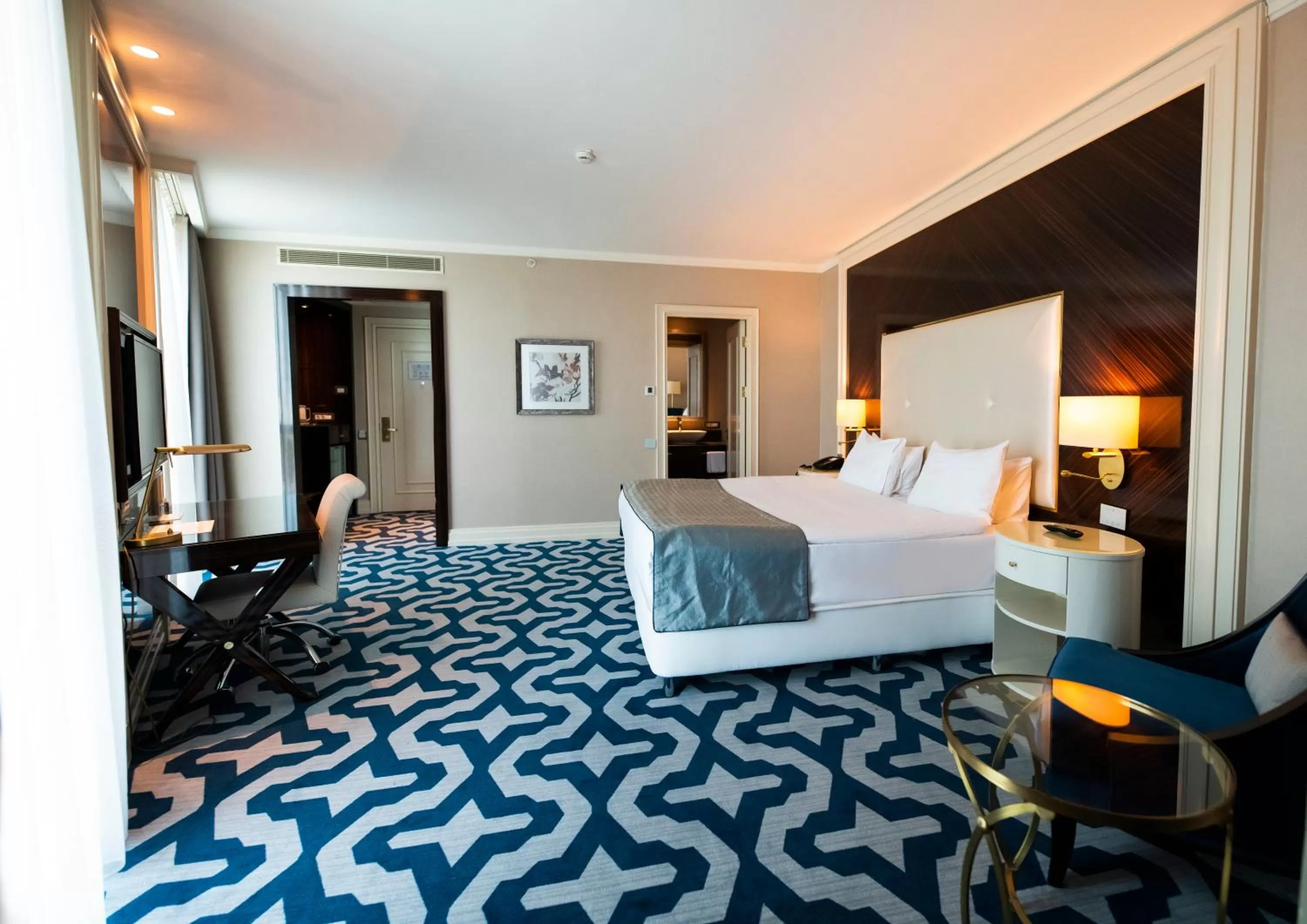 Decorative detail, Bed in Elite World Istanbul Florya