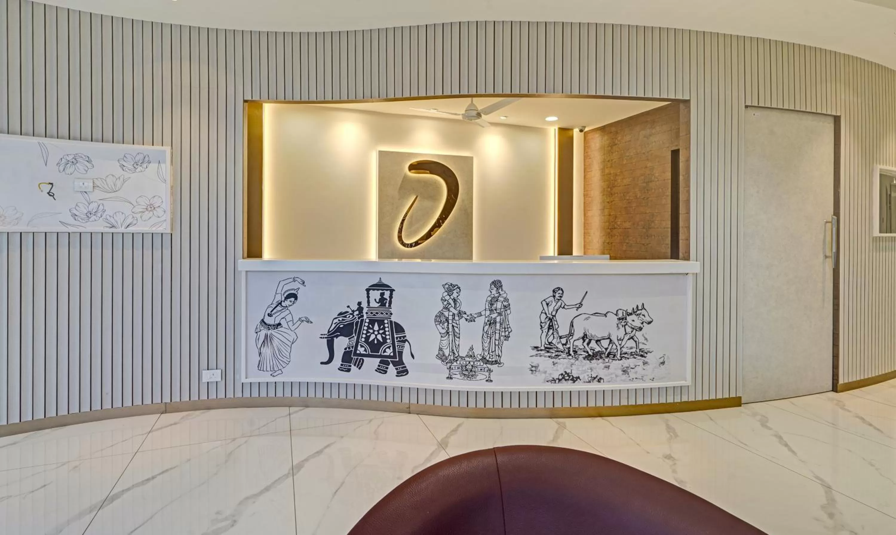 Lobby or reception in Treebo Premium La Orchid, Big Temple