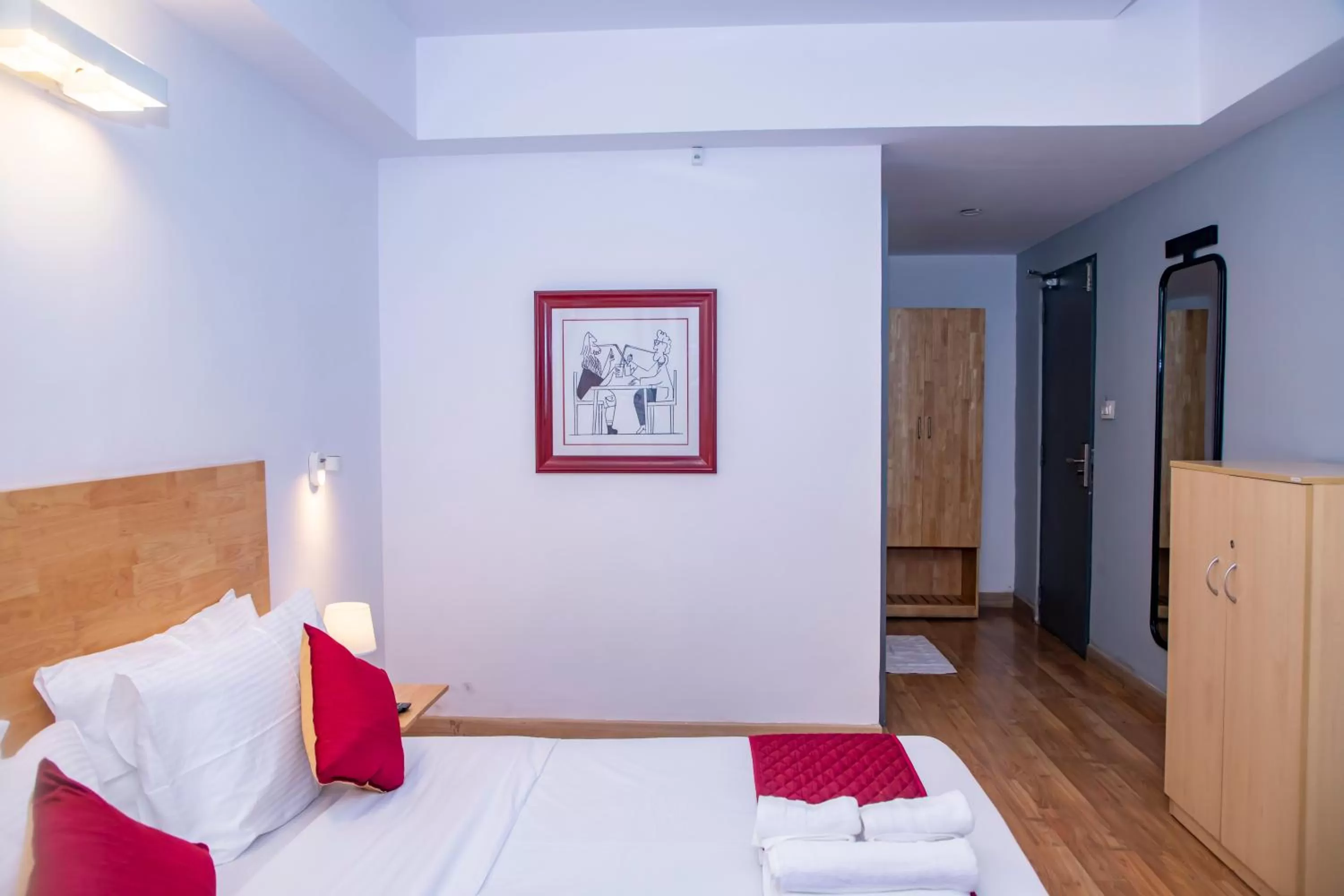 Bathroom, Bed in The Urban Stays