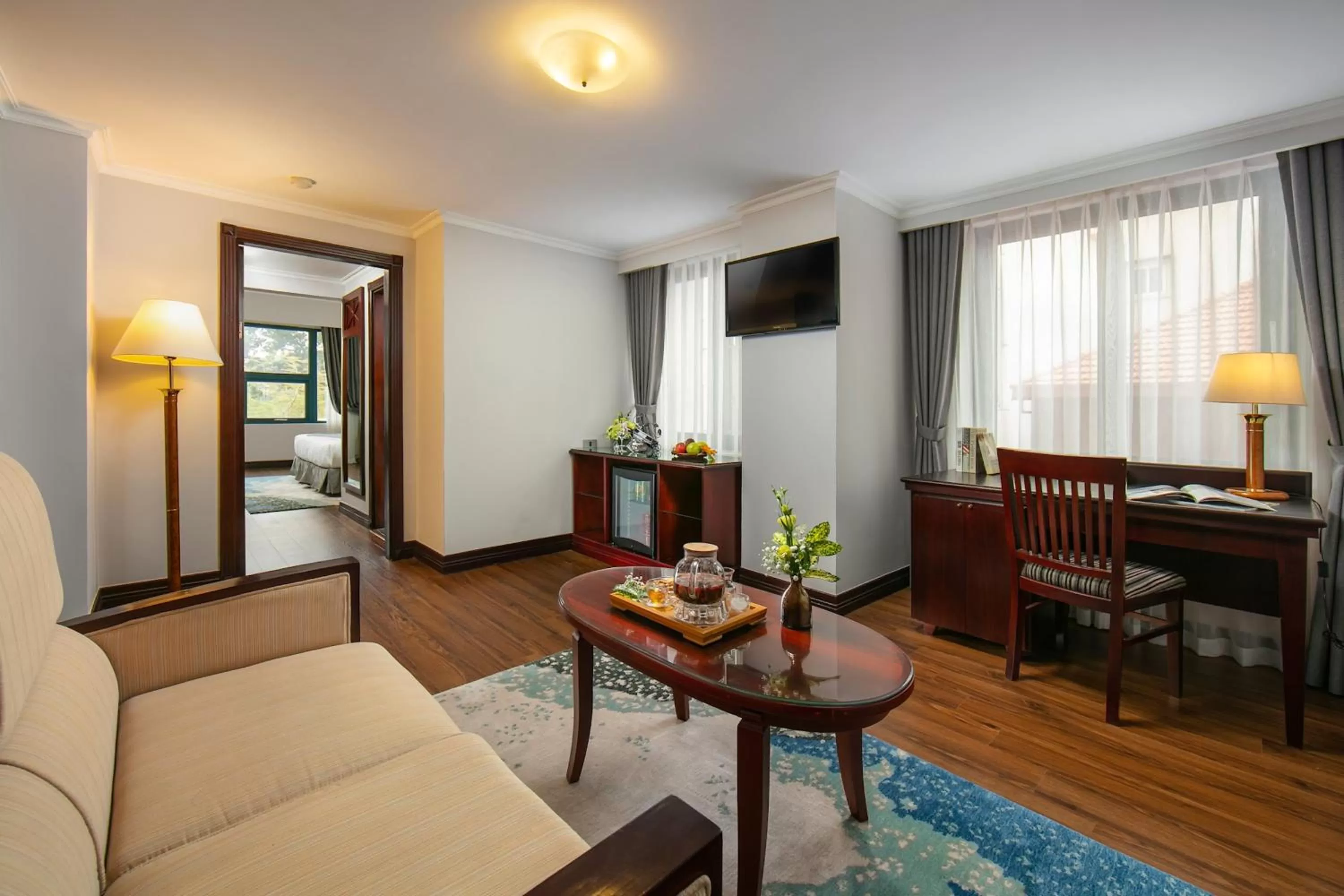 Photo of the whole room in The Tray Hotel Hai Phong