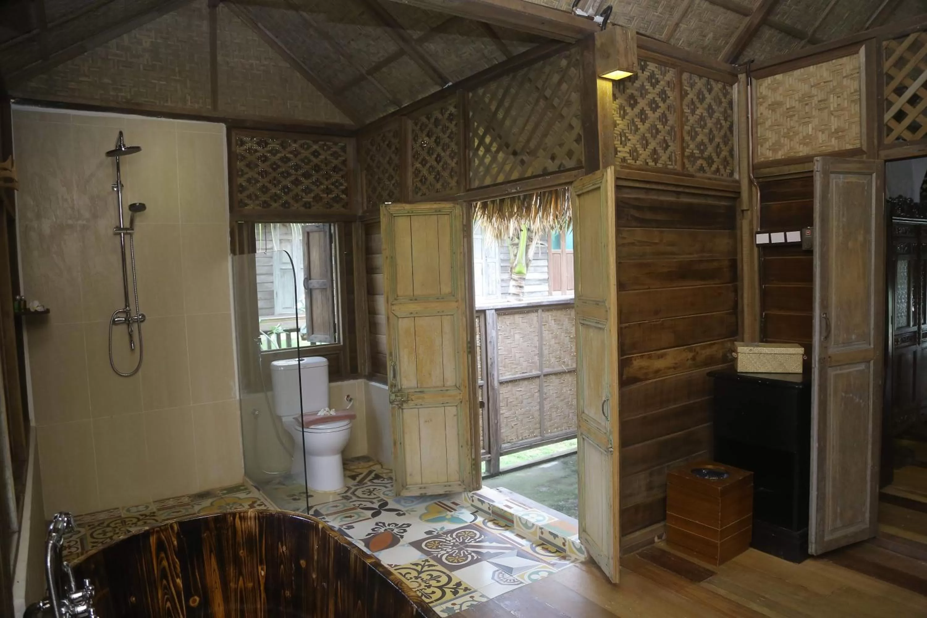 Shower in Kunang Kunang Heritage Villas