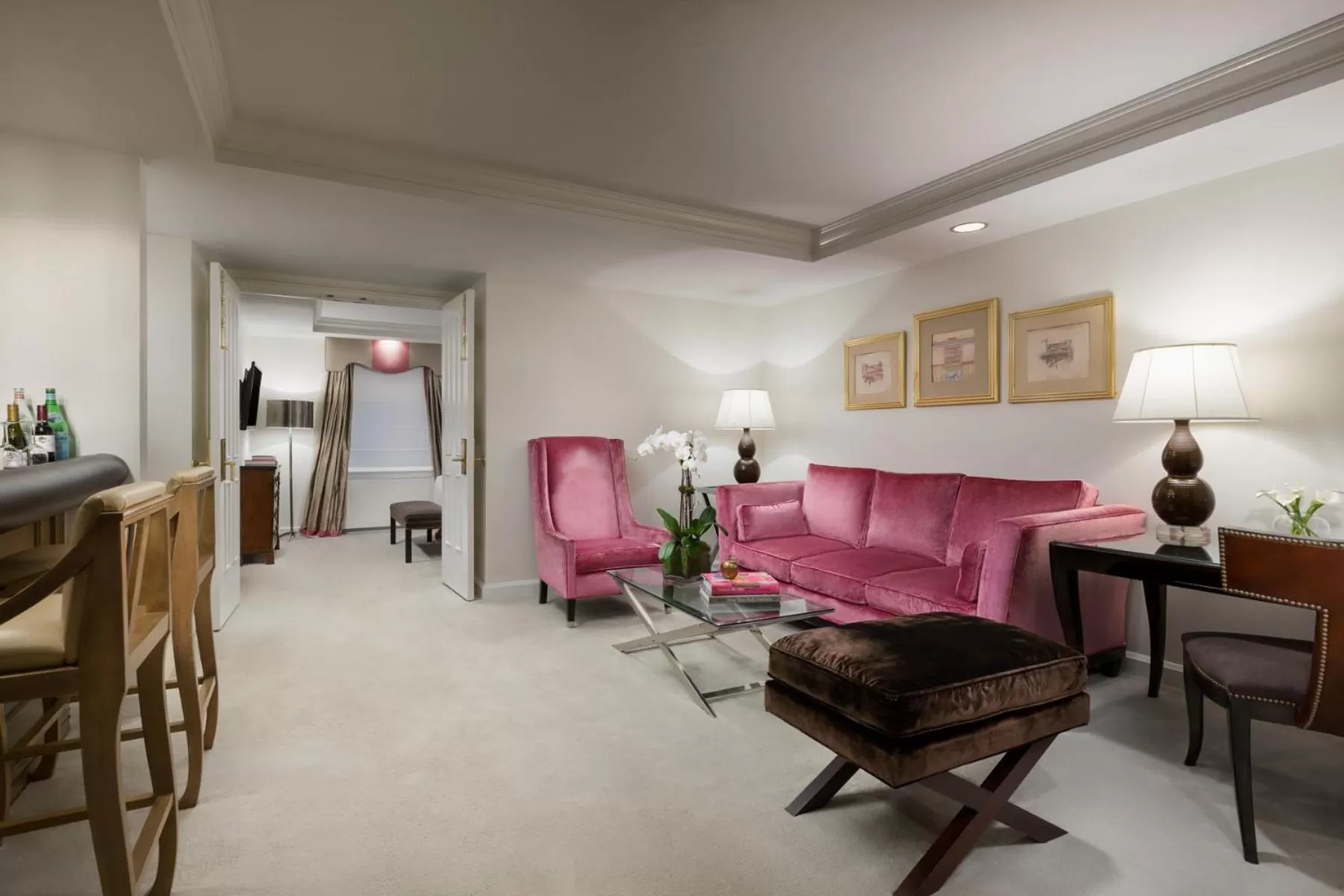 Living room in The Michelangelo New York