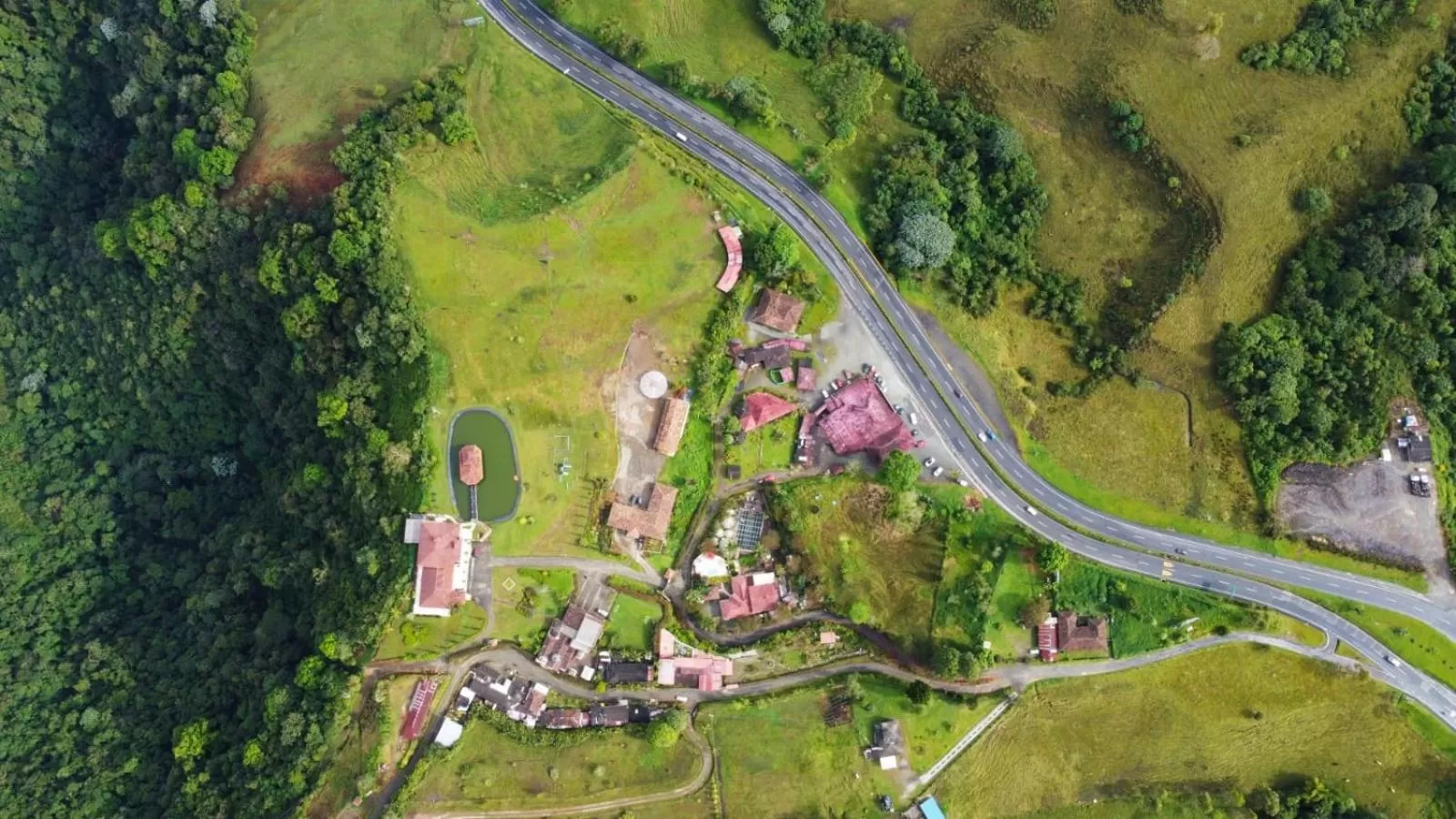 Property building, Bird's-eye View in Finca Campestre La Adelita B&B