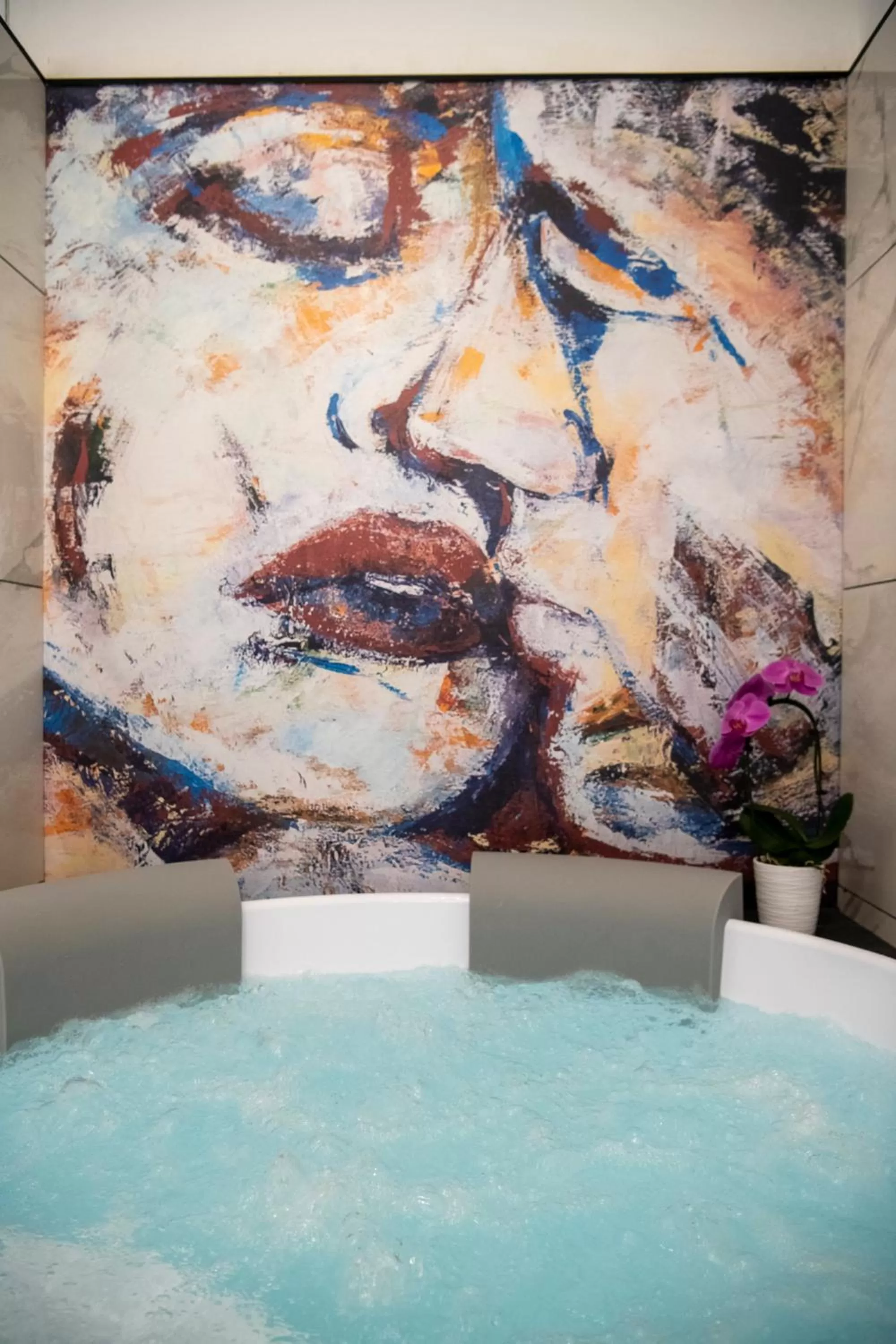 Bed in Positano Art Hotel Pasitea