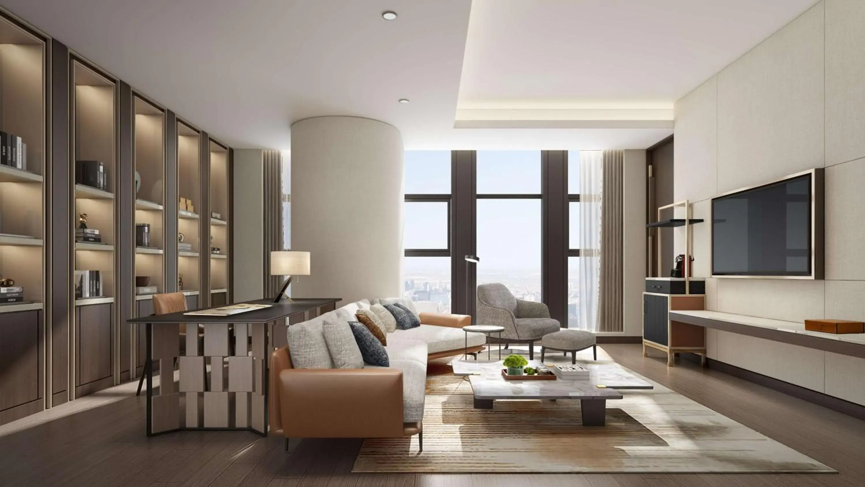 Premier King Suite in Hilton Lanzhou City Center Premier King Suite in Hilton Lanzhou City Center