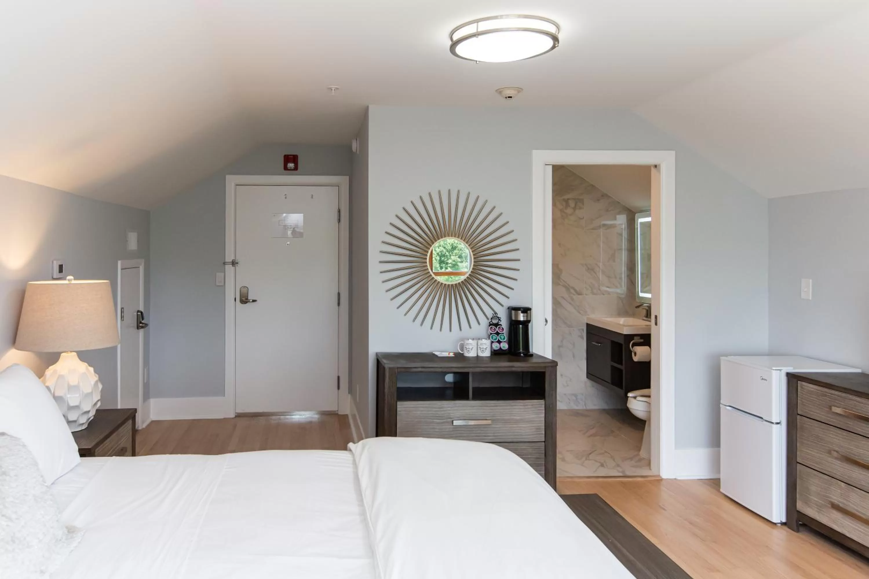 Bed in SKYLARANNA Resort & SPA