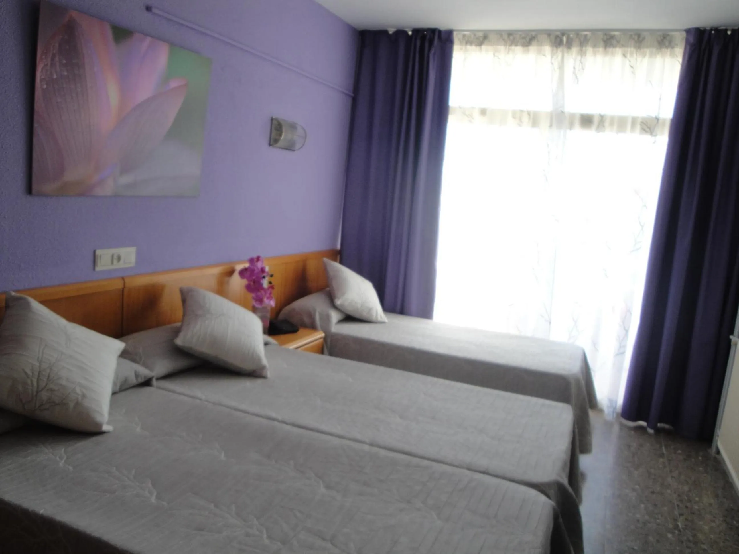 Bed in Hotel Esplendid