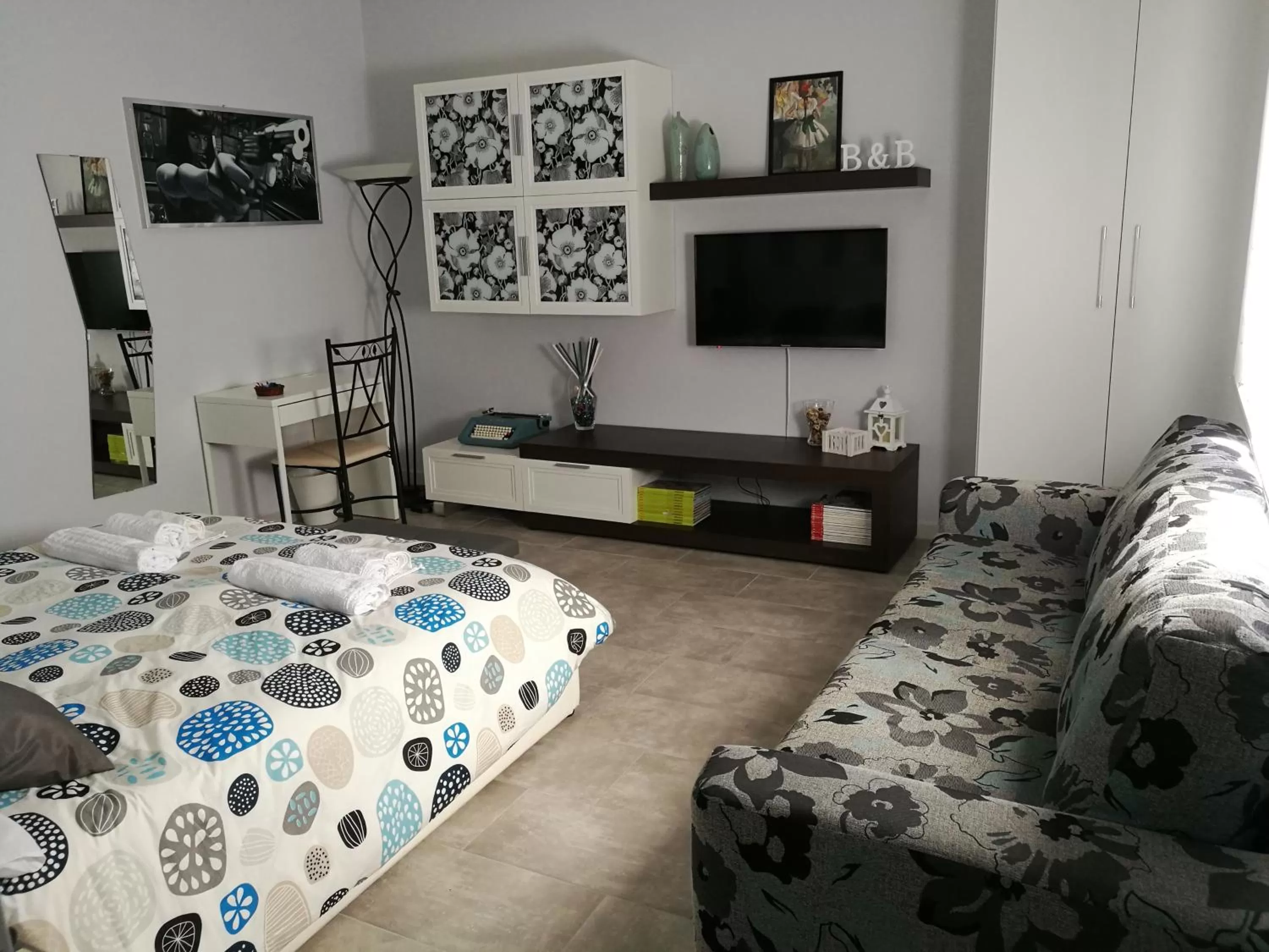 Bed in B&B A casa dell'artista