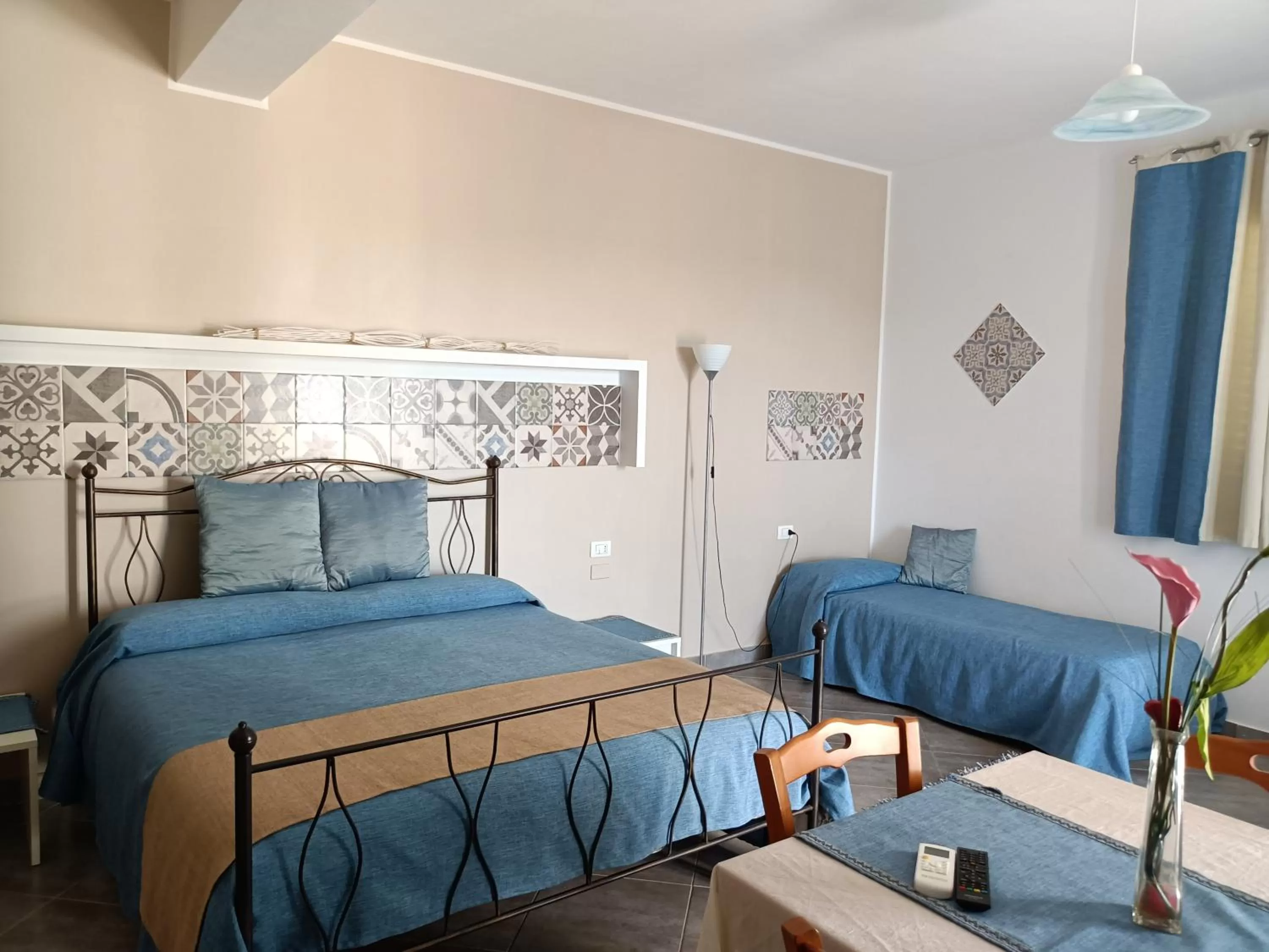 Bed in Signorino Eco Resort & Spa