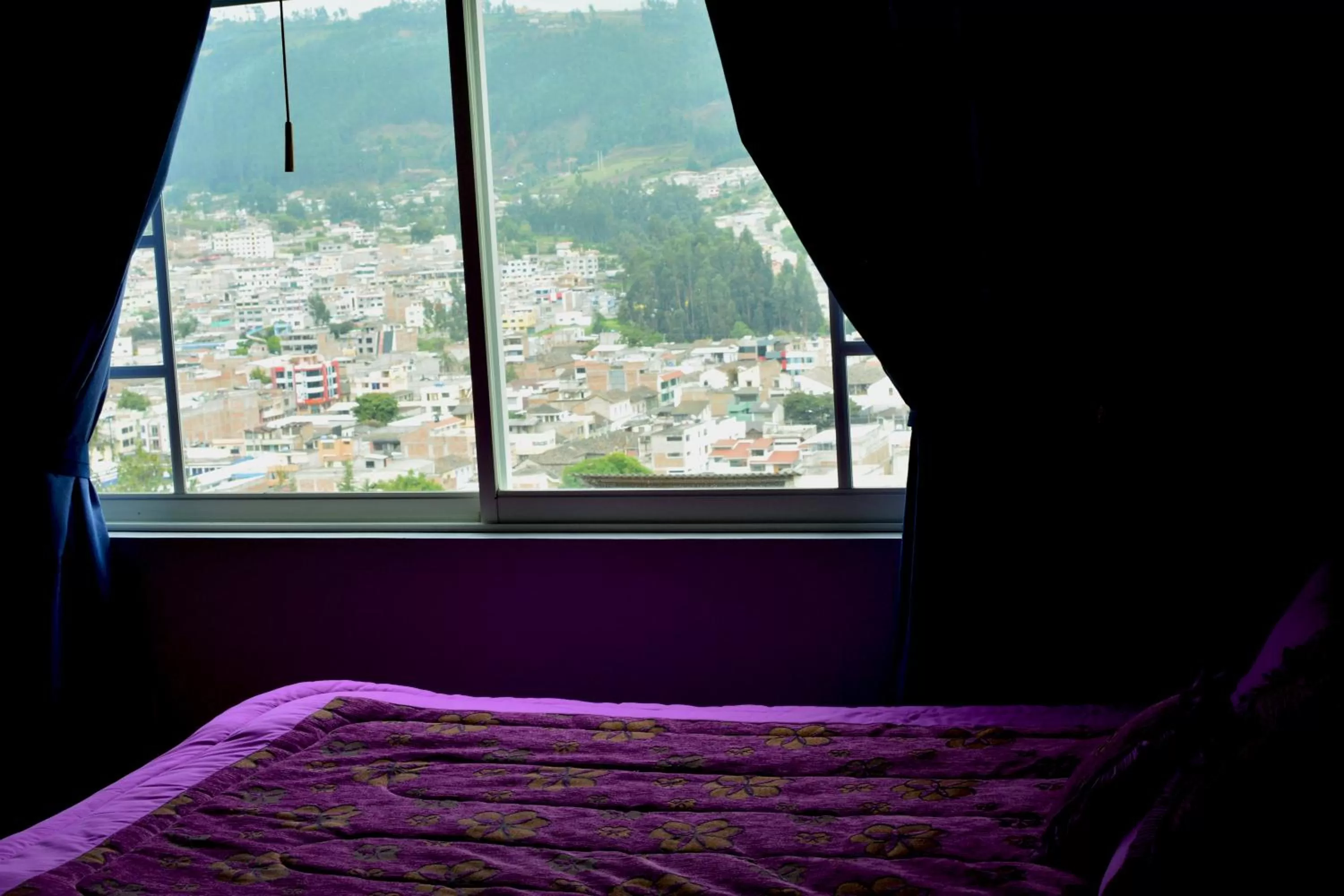 Bed in Hostal Mirador de Otavalo