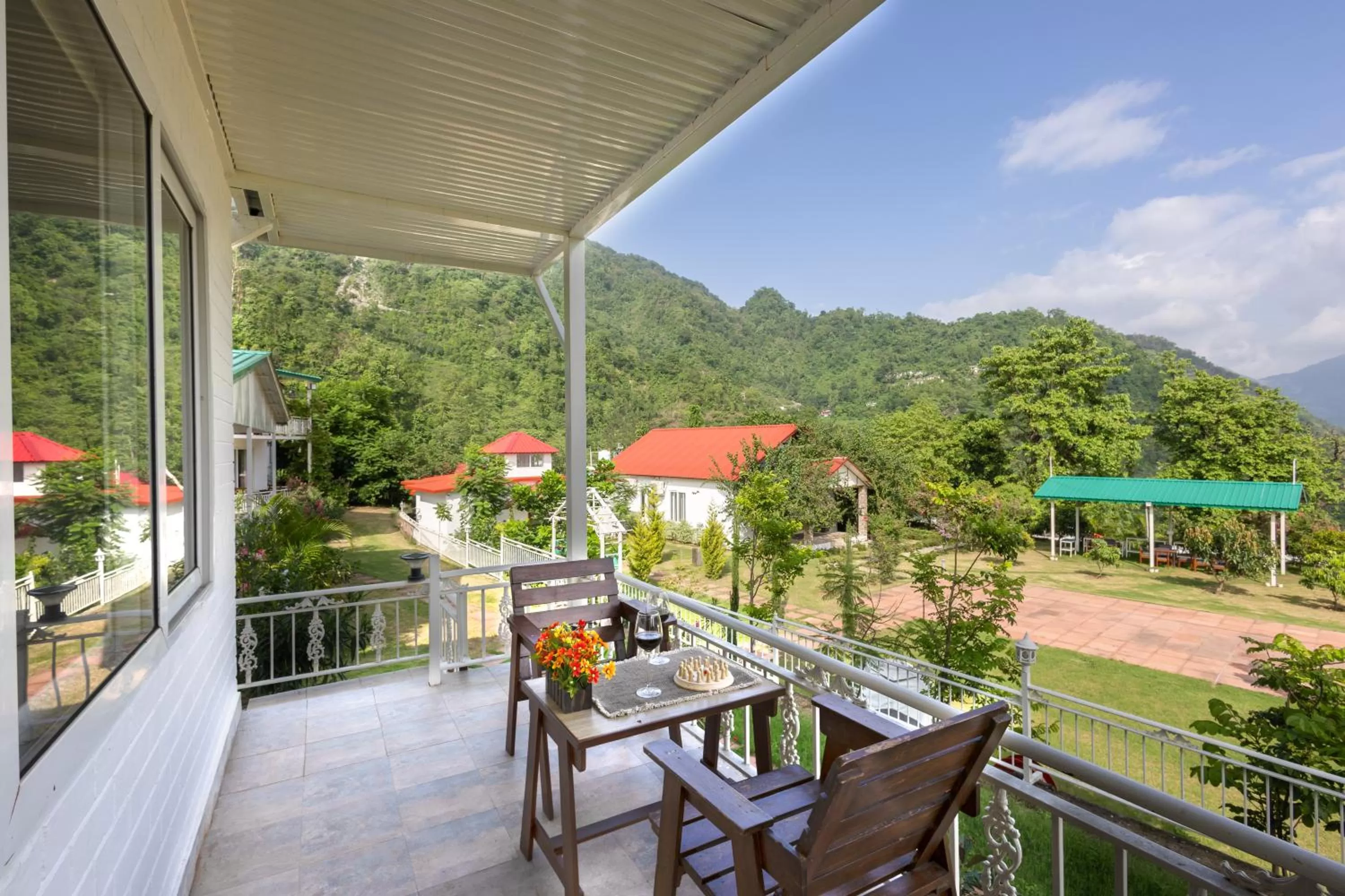 Balcony/Terrace in Neer Ganga Resorts