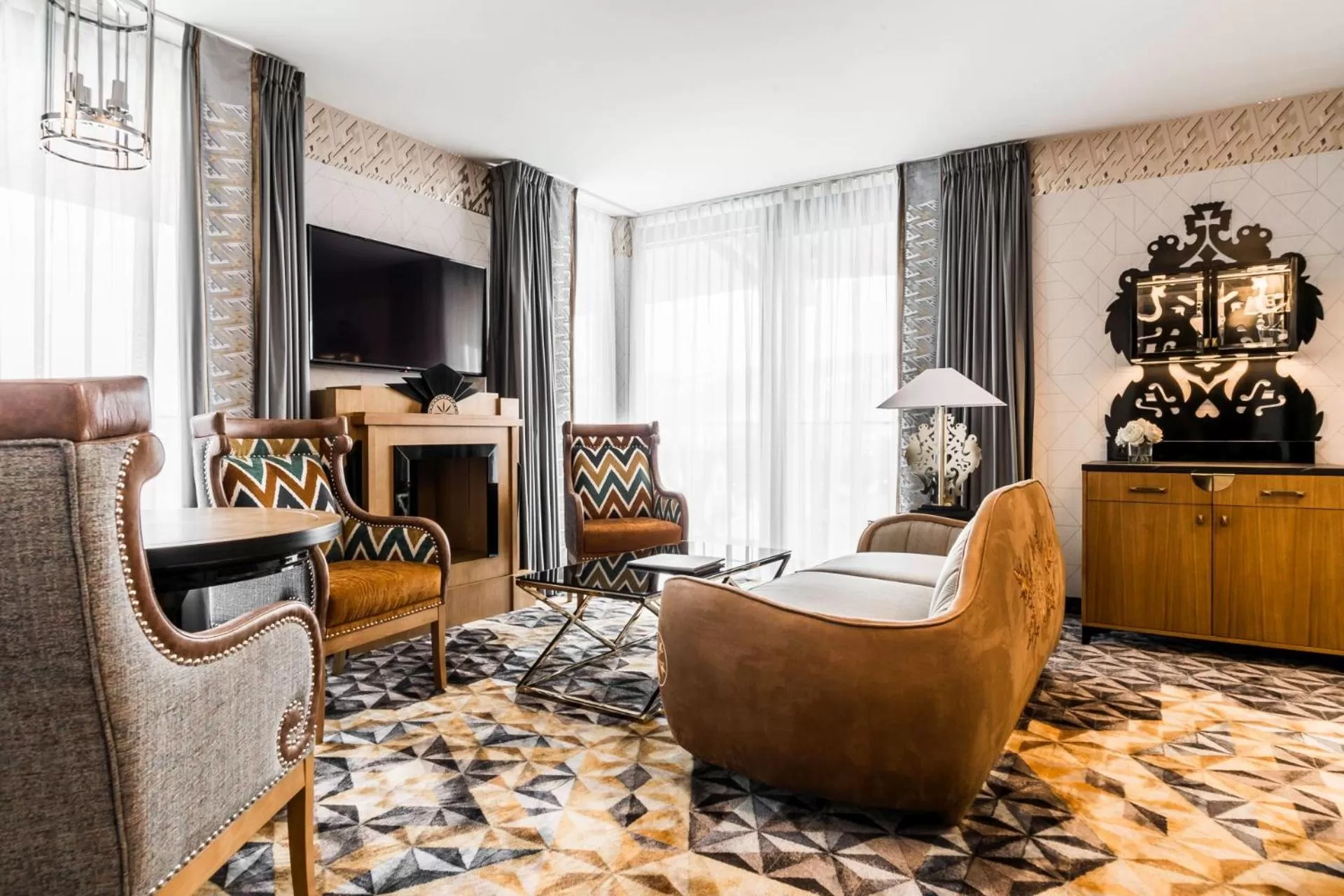 Seating area in Bachleda Residence Zakopane