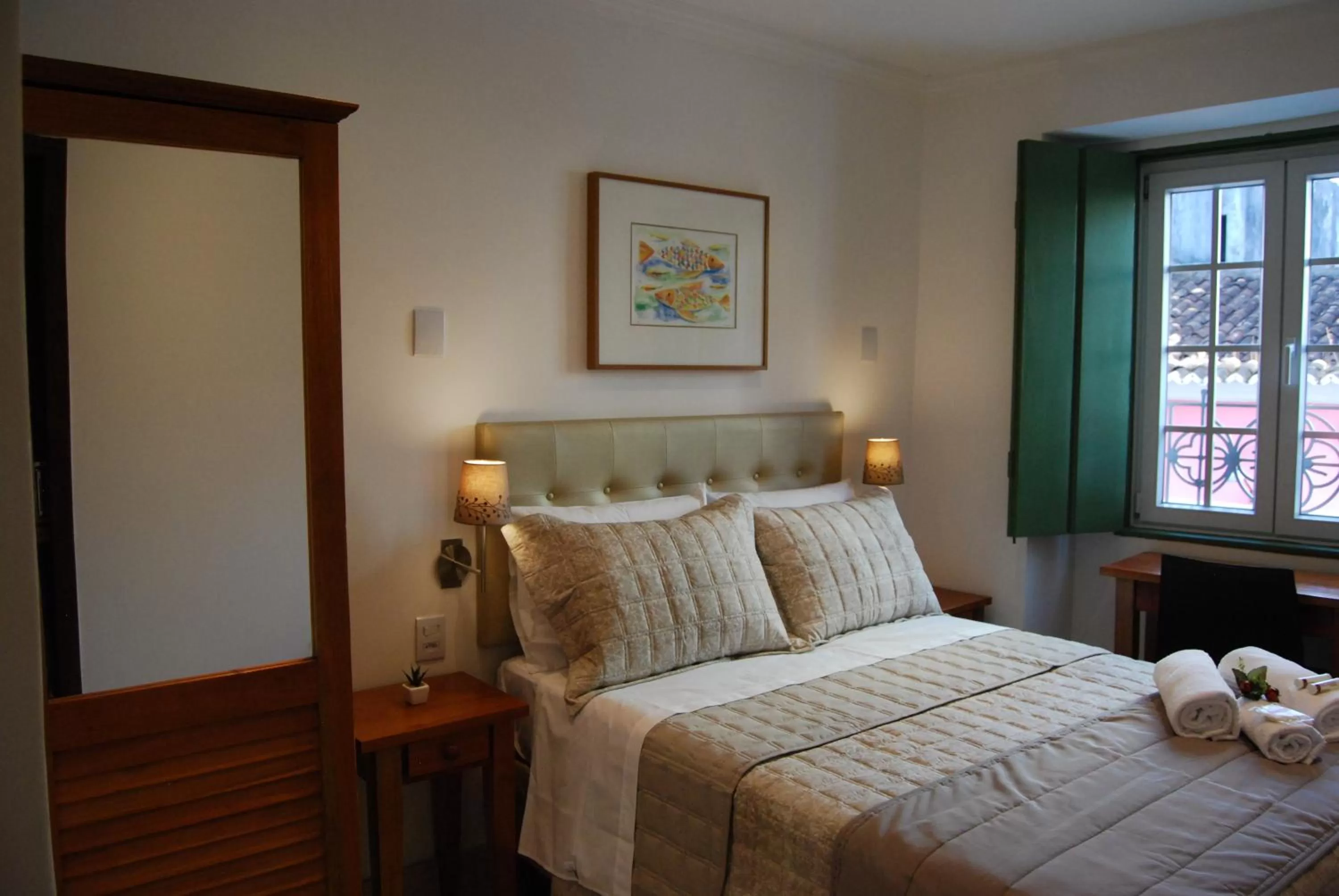 Decorative detail, Bed in Pousada Bahia Pelô