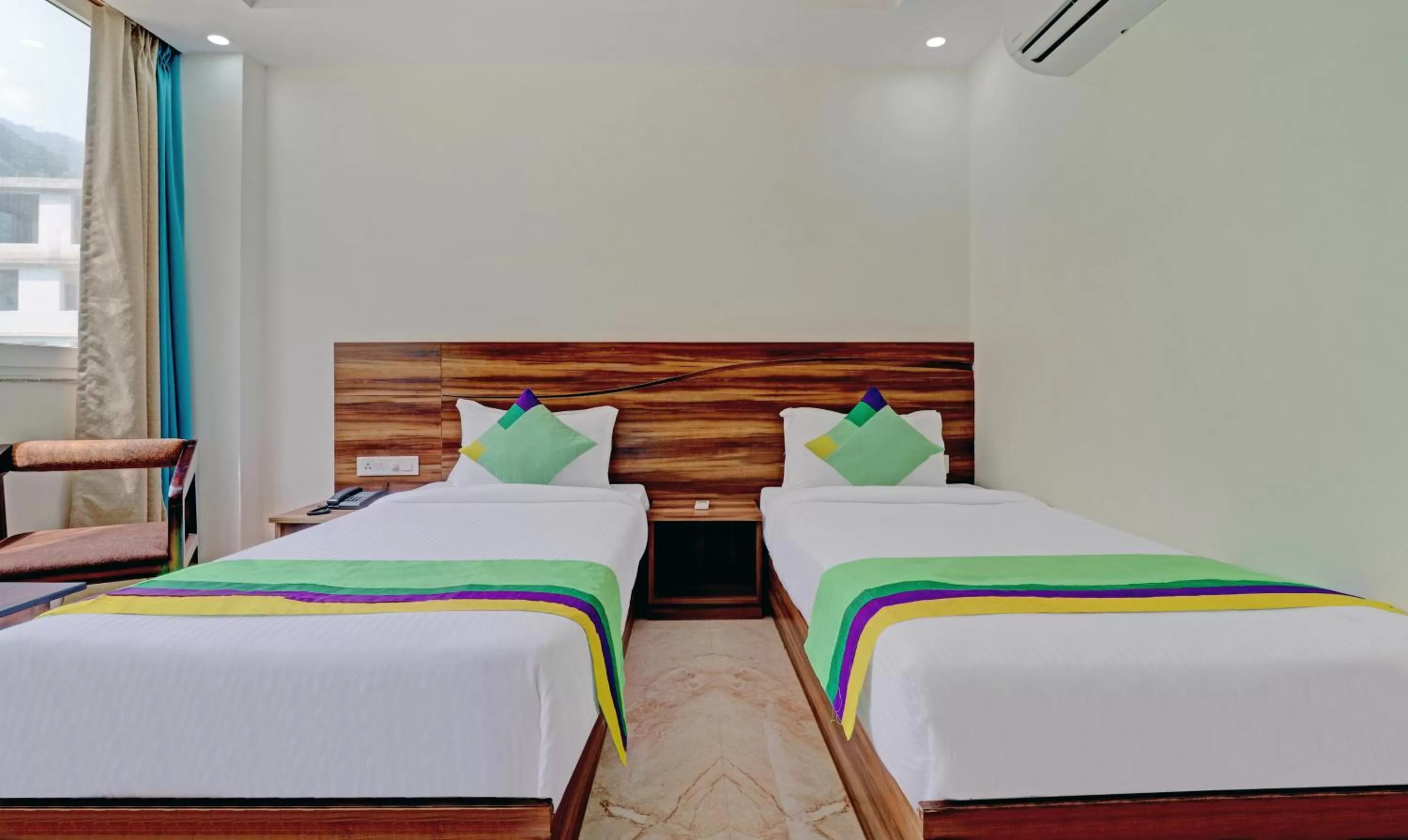 Bed in Hotel Hidden Delight Rishikesh