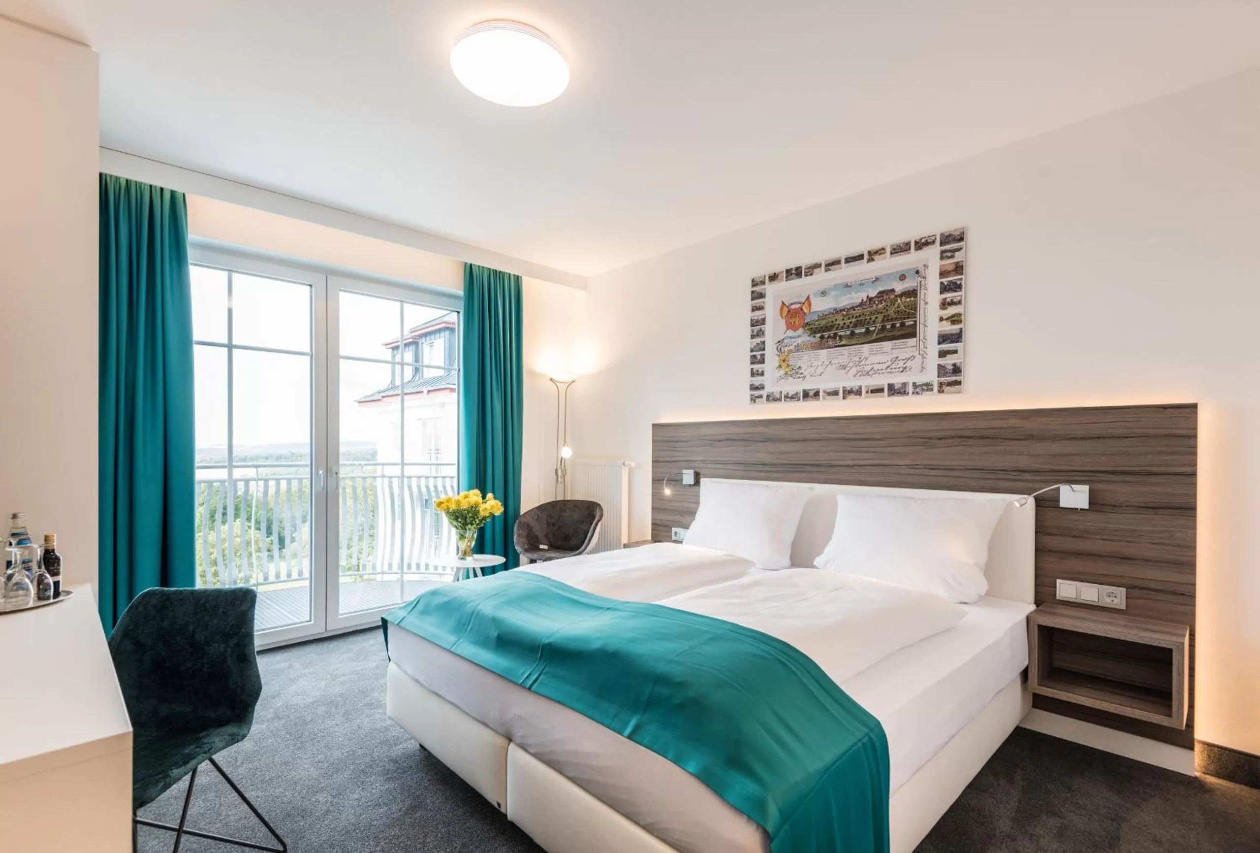 Bed in Parkhotel Hachenburg