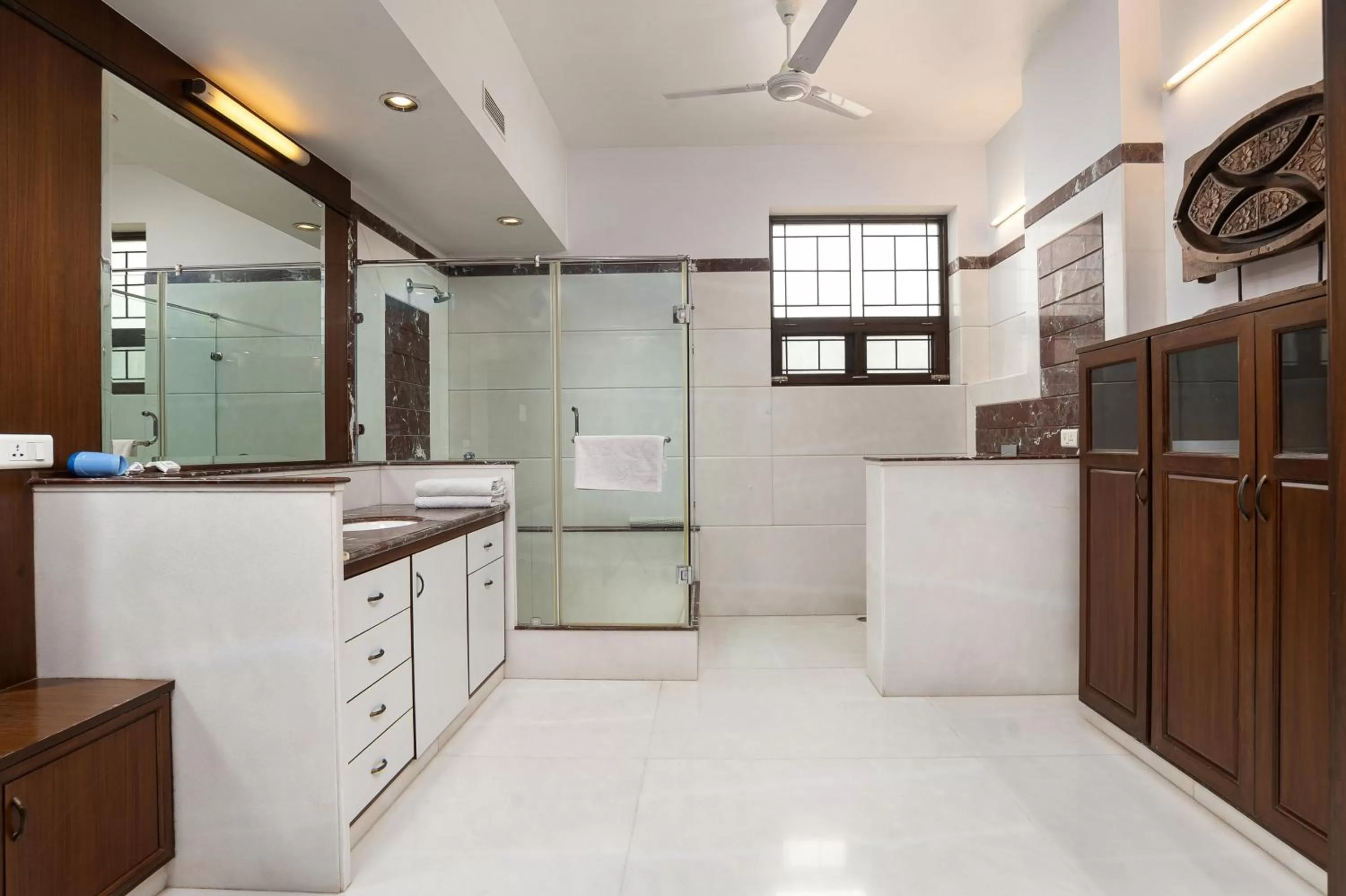 Shower in The Almond Tree