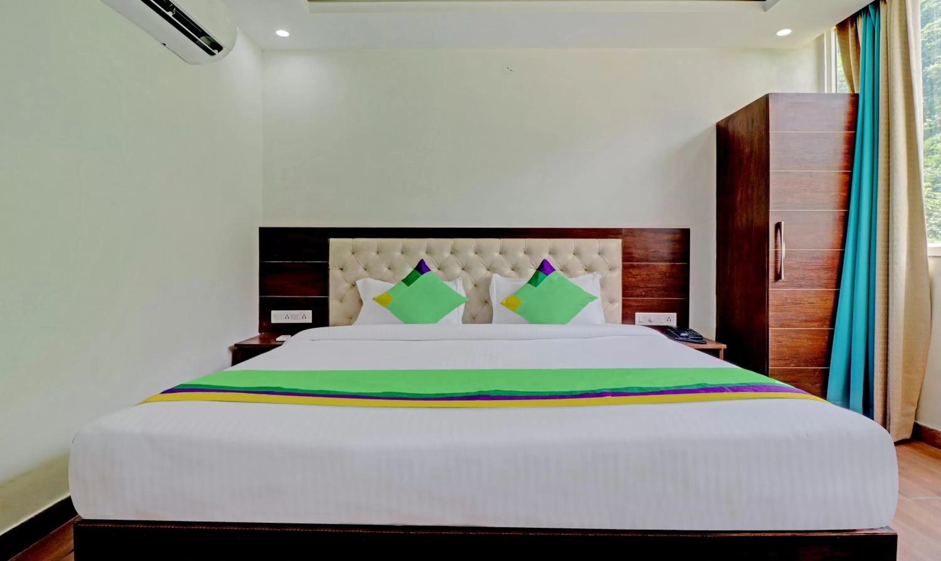 Bed in Hotel Hidden Delight Rishikesh