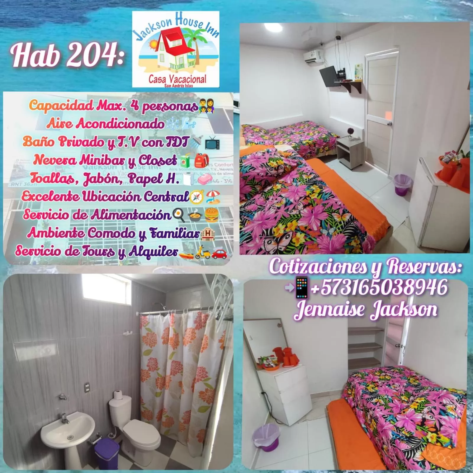 Quadruple Room in Jackson House Inn