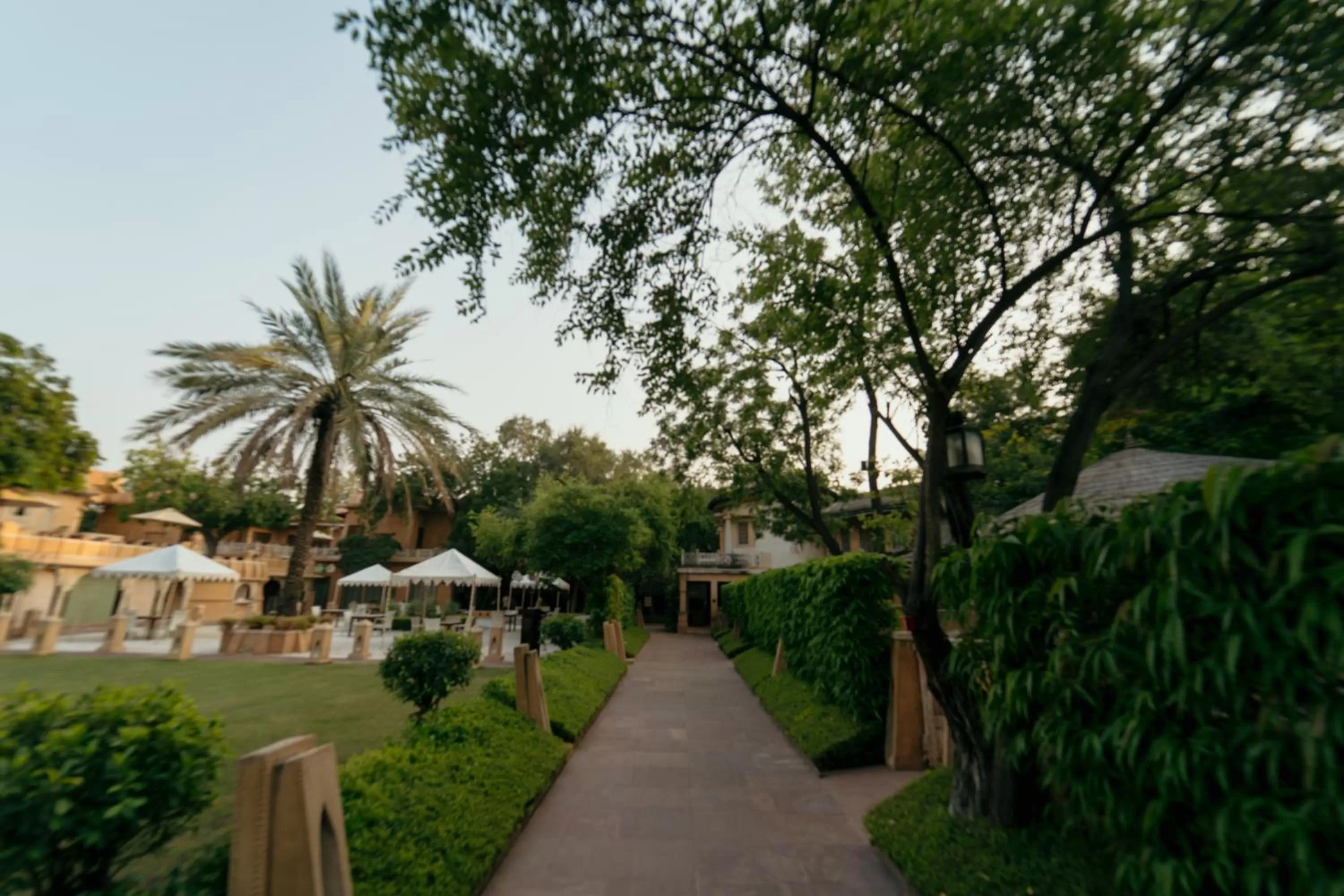 Garden view in Ajit Bhawan - A Palace Resort