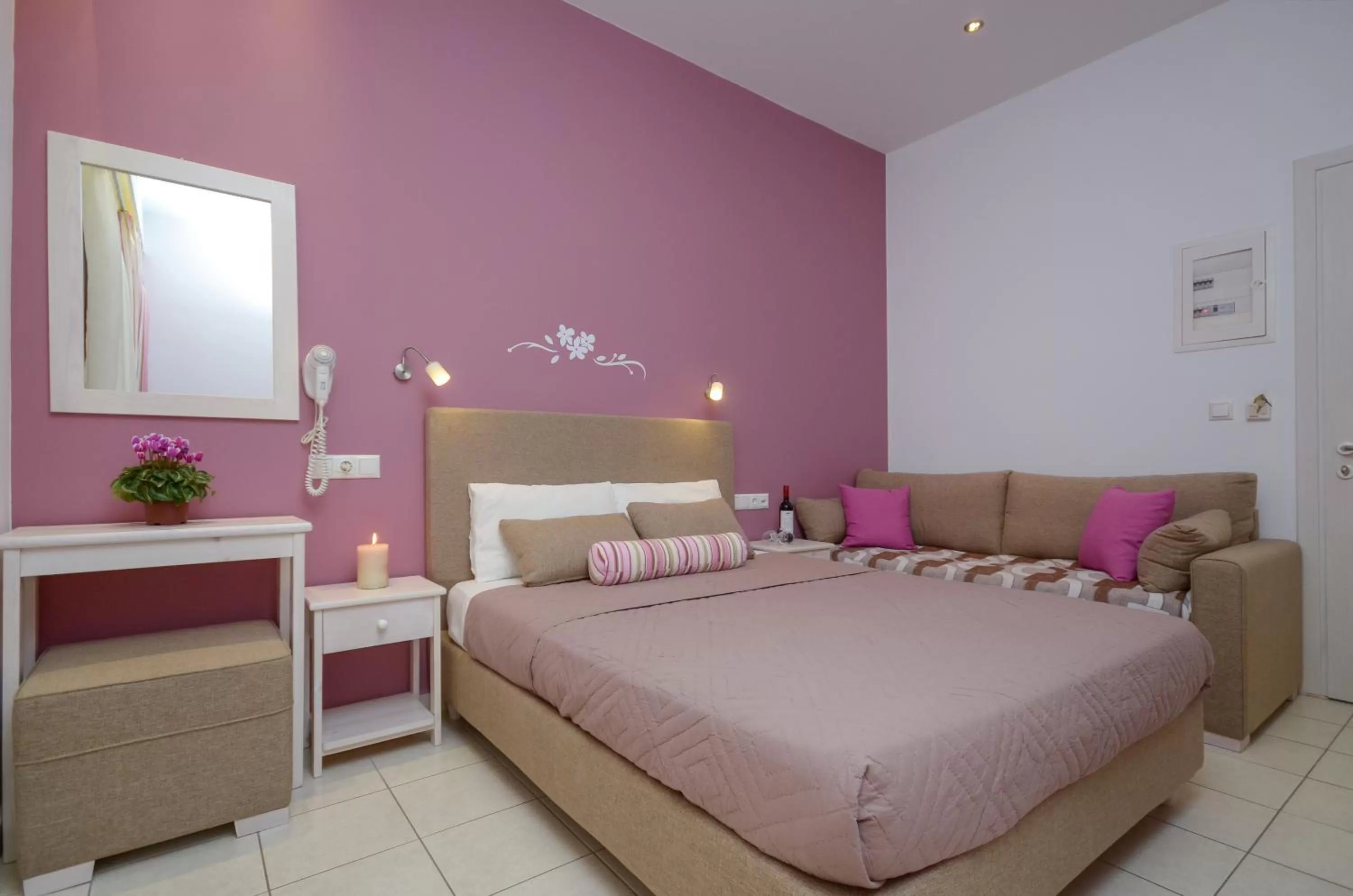 Bedroom, Bed in Panormos Hotel and Studios