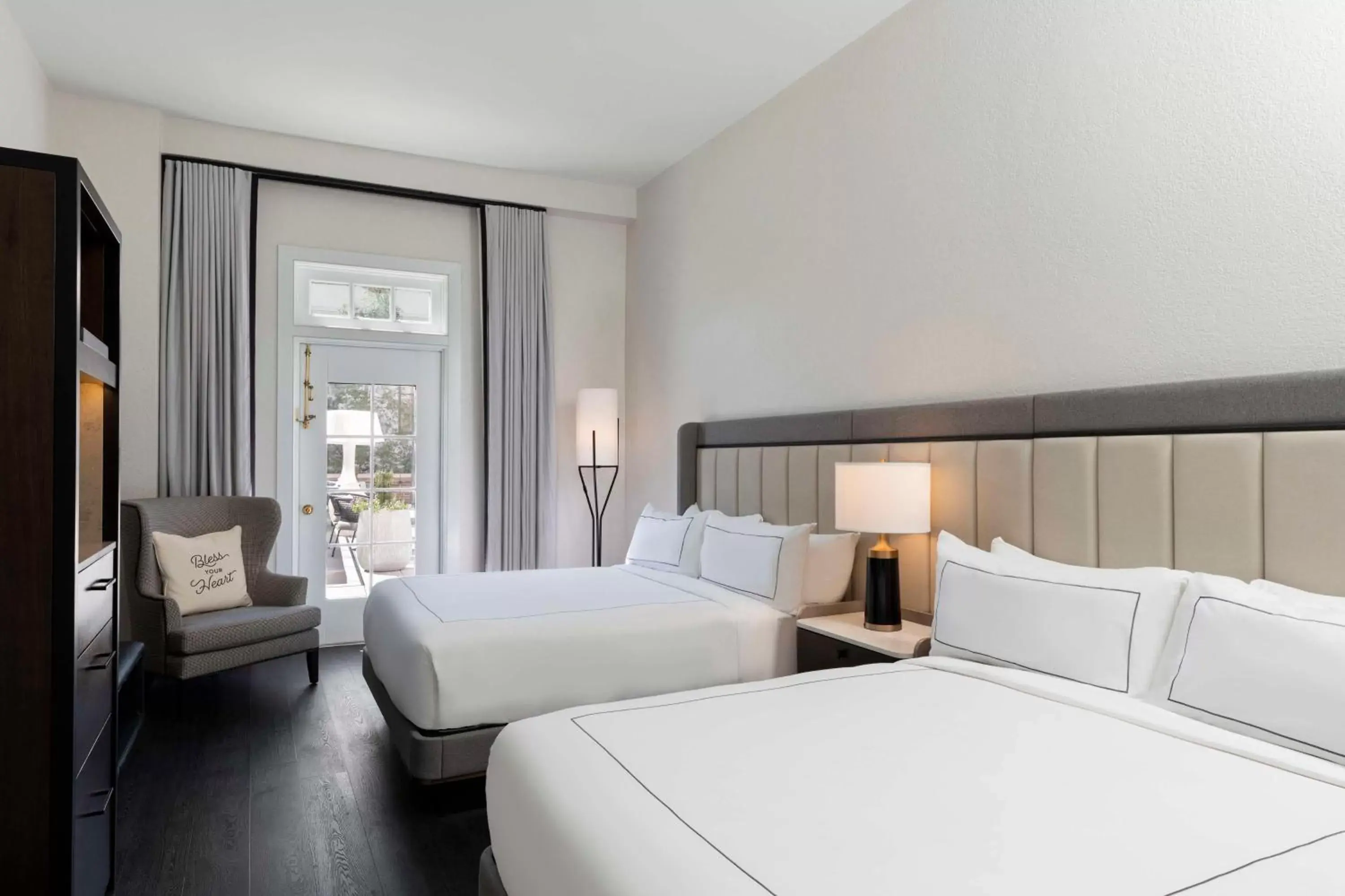 Queen Room with Two Queen Beds and Sundeck in Mills House Charleston, Curio Collection by Hilton Queen Room with Two Queen Beds and Sundeck in Mills House Charleston, Curio Collection by Hilton