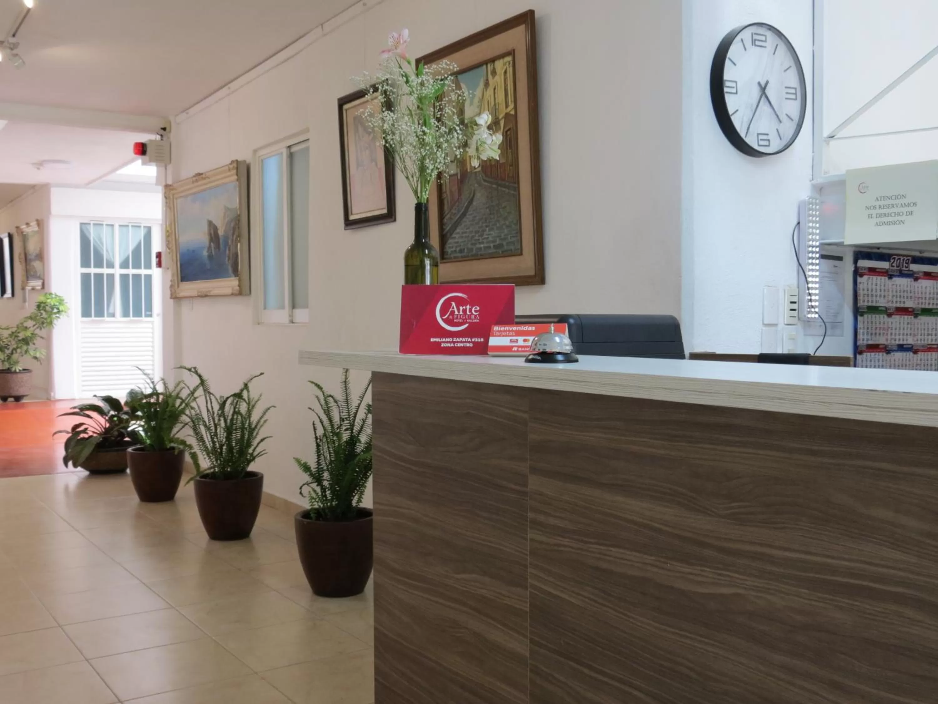 Lobby or reception in Hotel del Arte y Figura