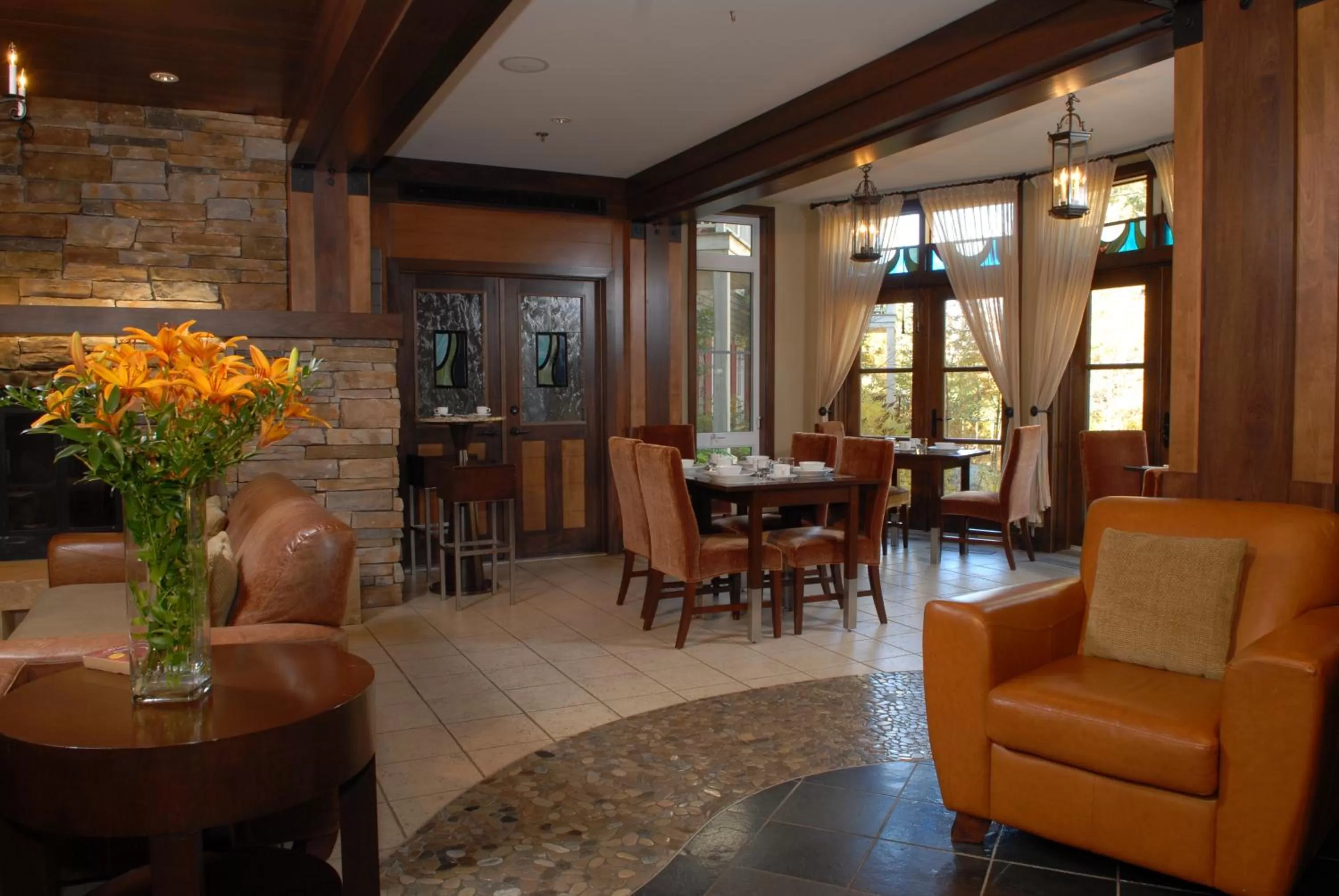 Lobby or reception in Ermitage du Lac