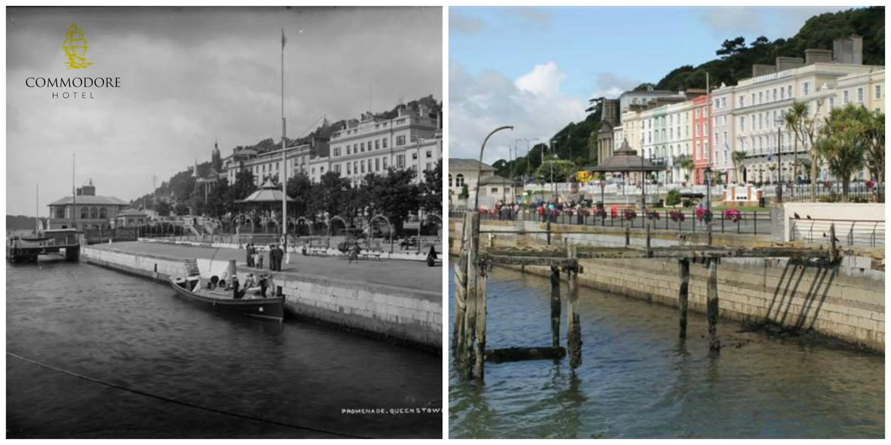 Text overlay in Commodore Hotel