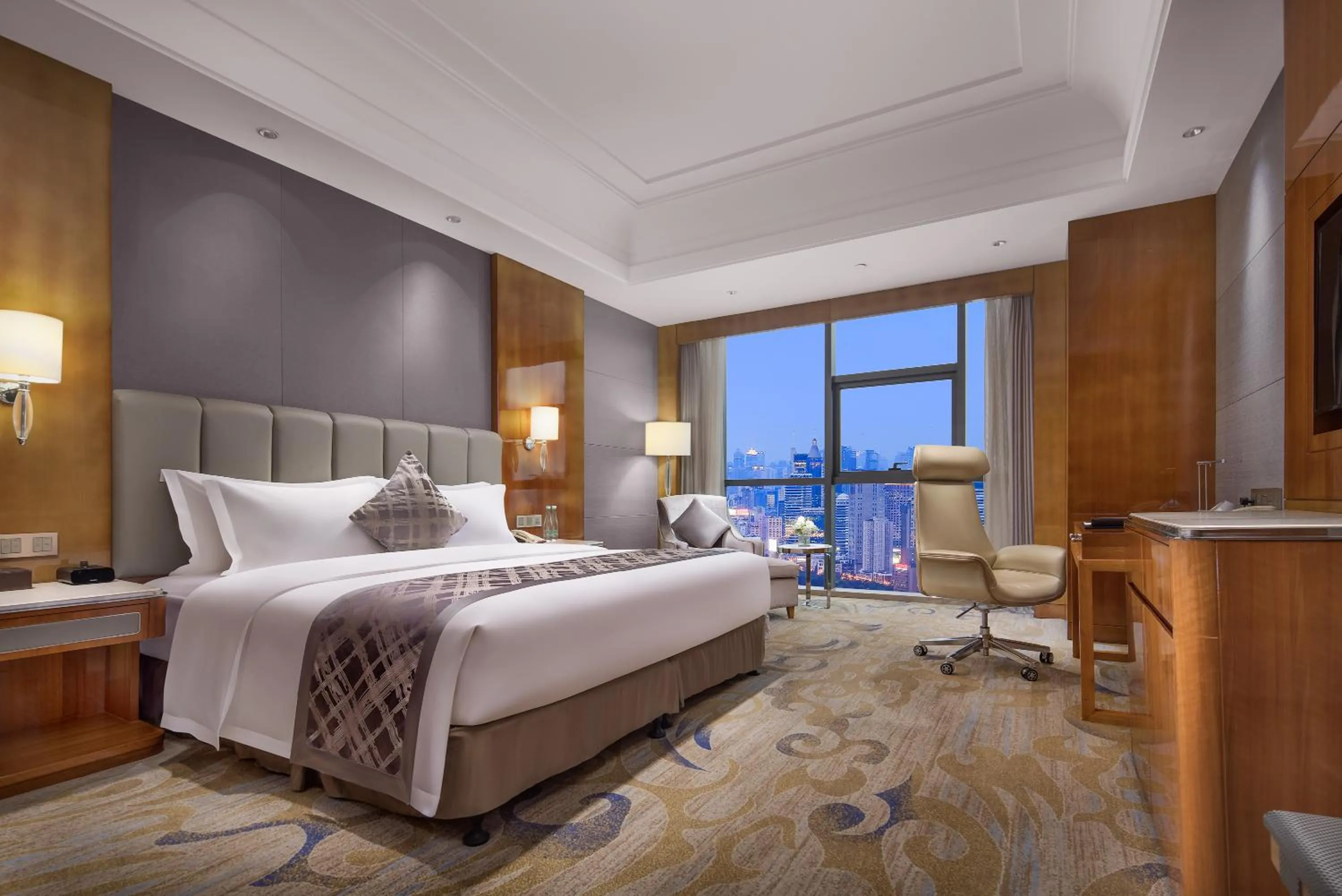 Bedroom in WorldHotel Grand Jiaxing Hunan
