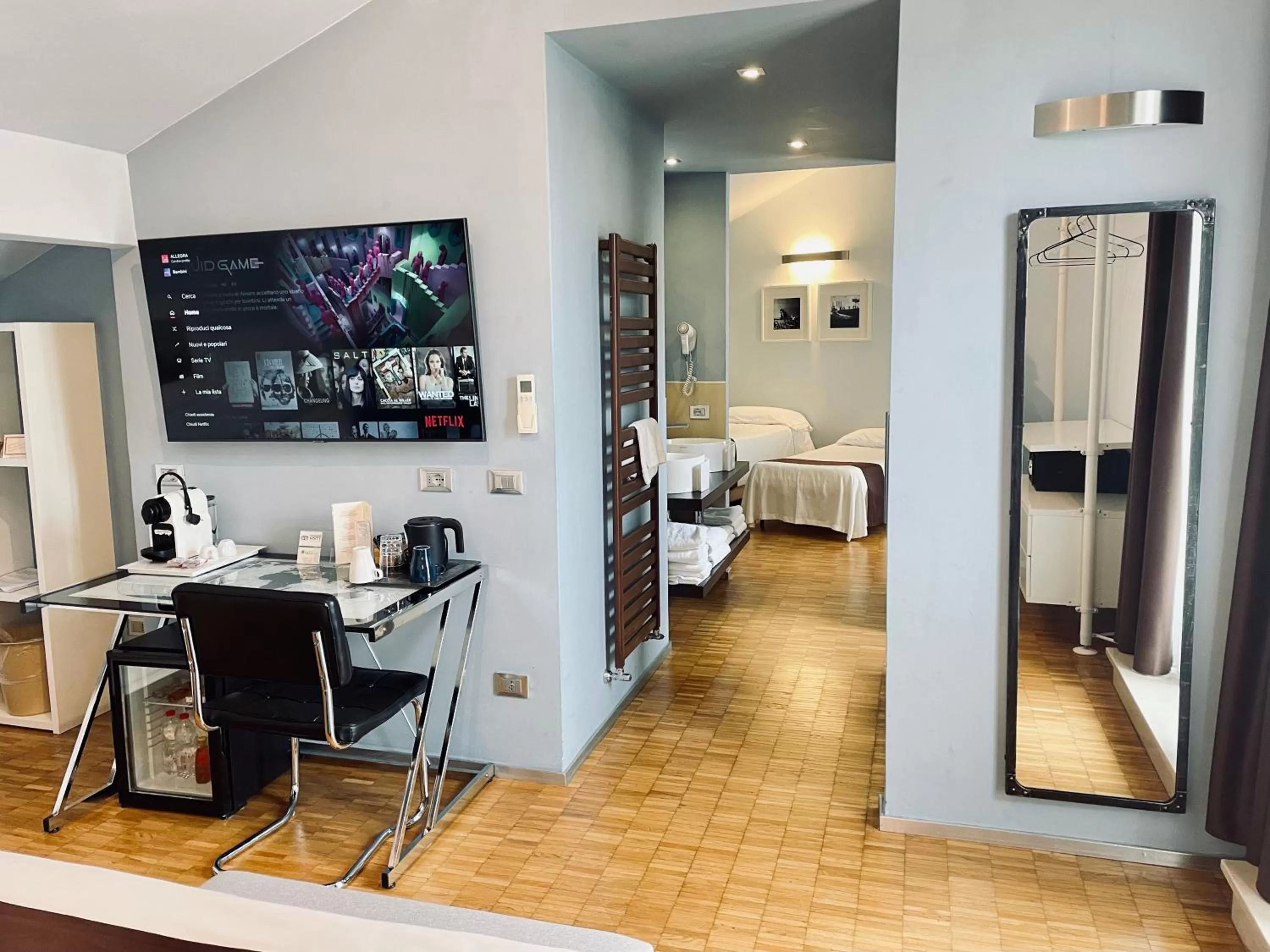 Bed in Hotel Orcagna