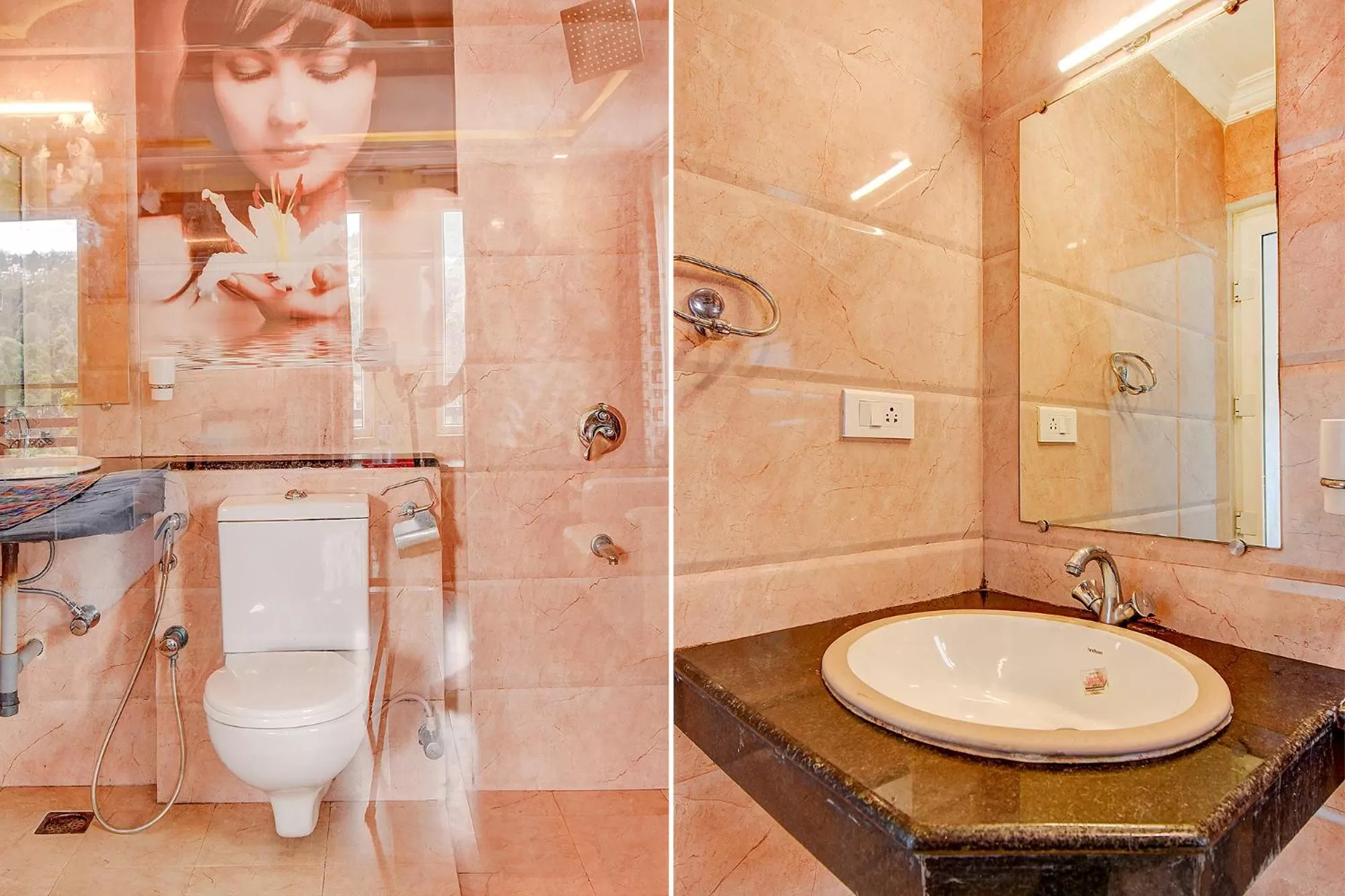 Bathroom in FabHotel Abirami Grand Inn - Nr Bryant Park